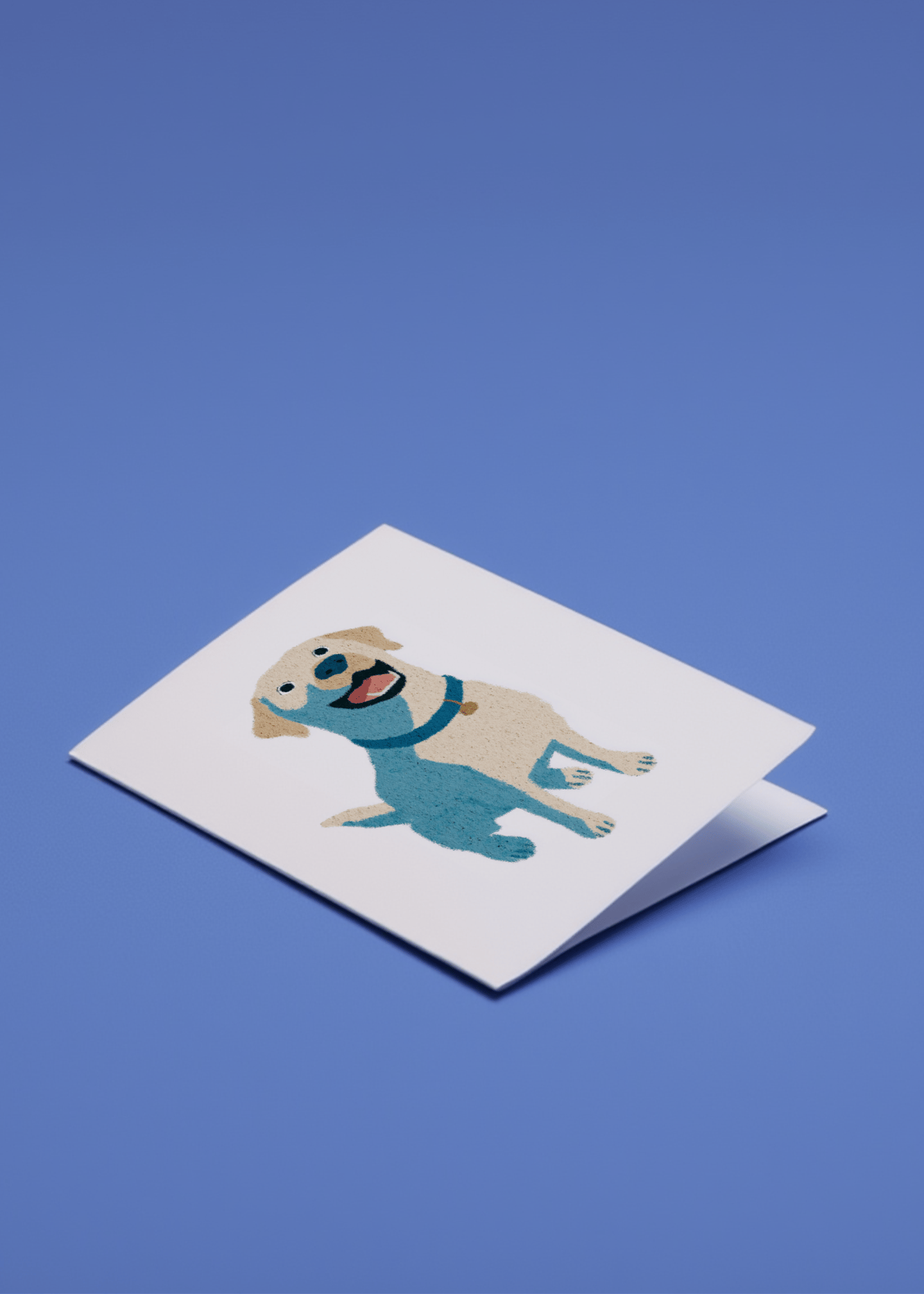 labarador sitting and smiling mockup 1