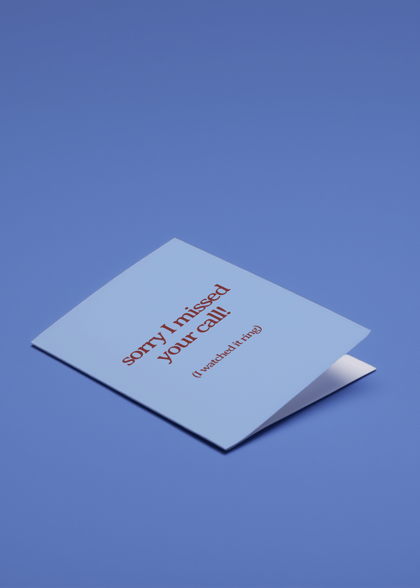 sorry i missed your call! mockup 1