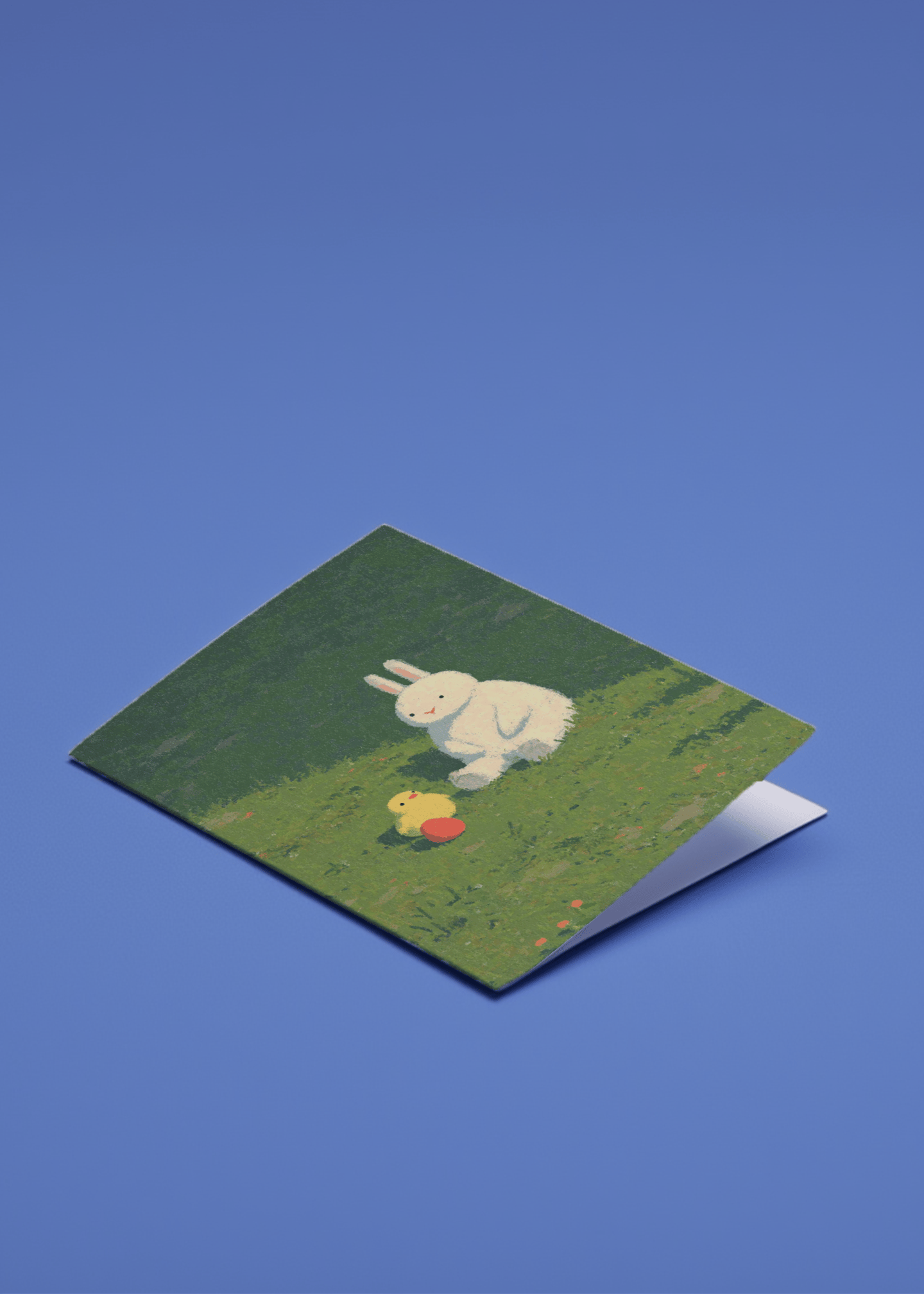 easter bunny and chick mockup 1