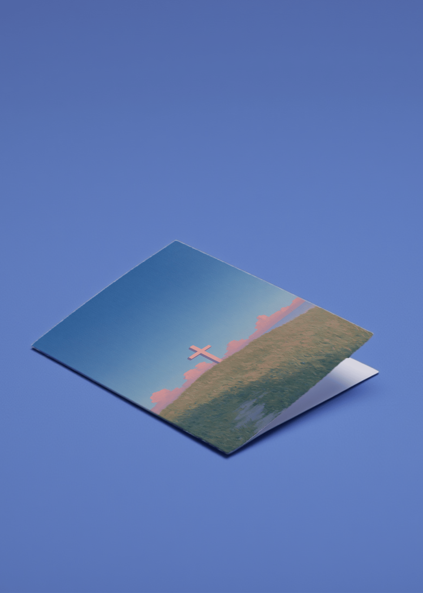 Peaceful Hillside Cross mockup 1