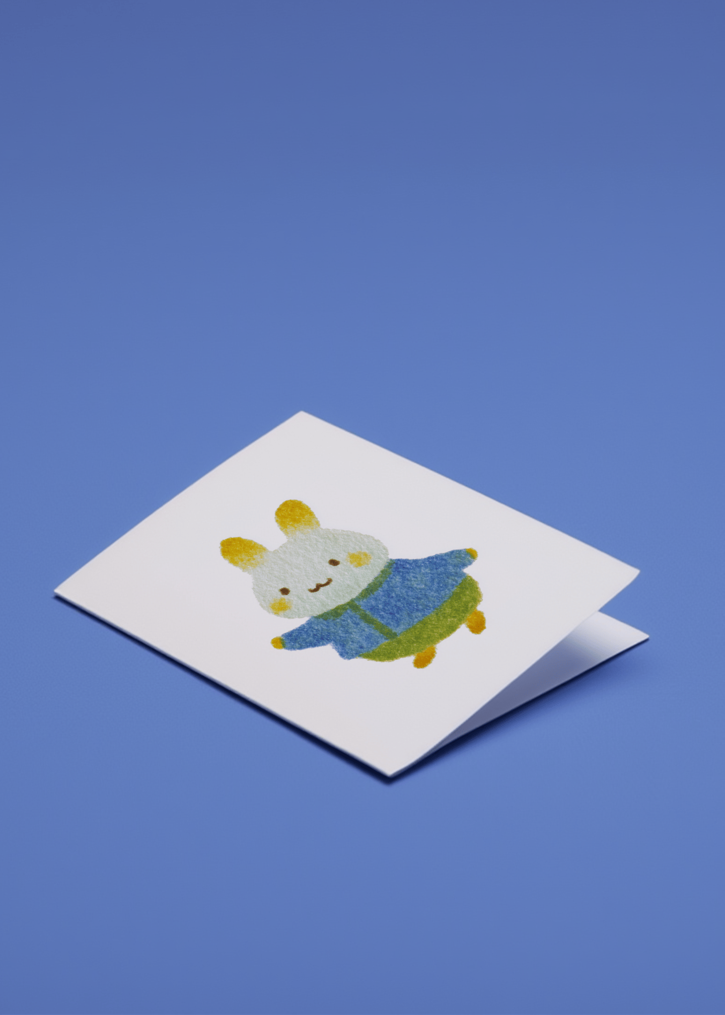 Cute Bunny Easter Card mockup 1