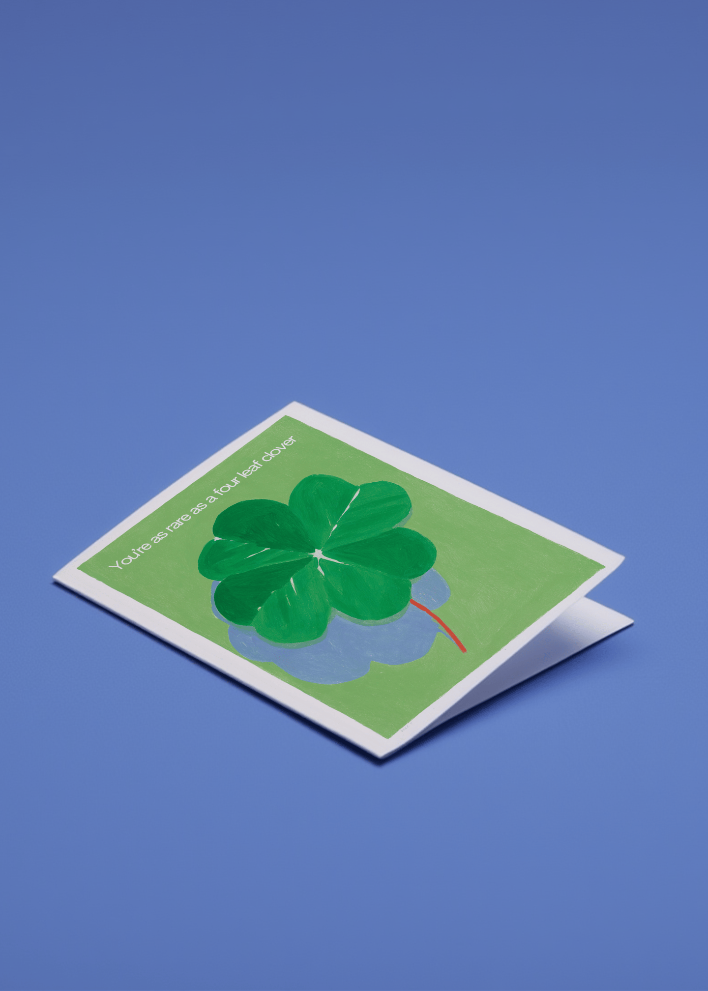 Rare as a Four-Leaf Clover Card mockup 1
