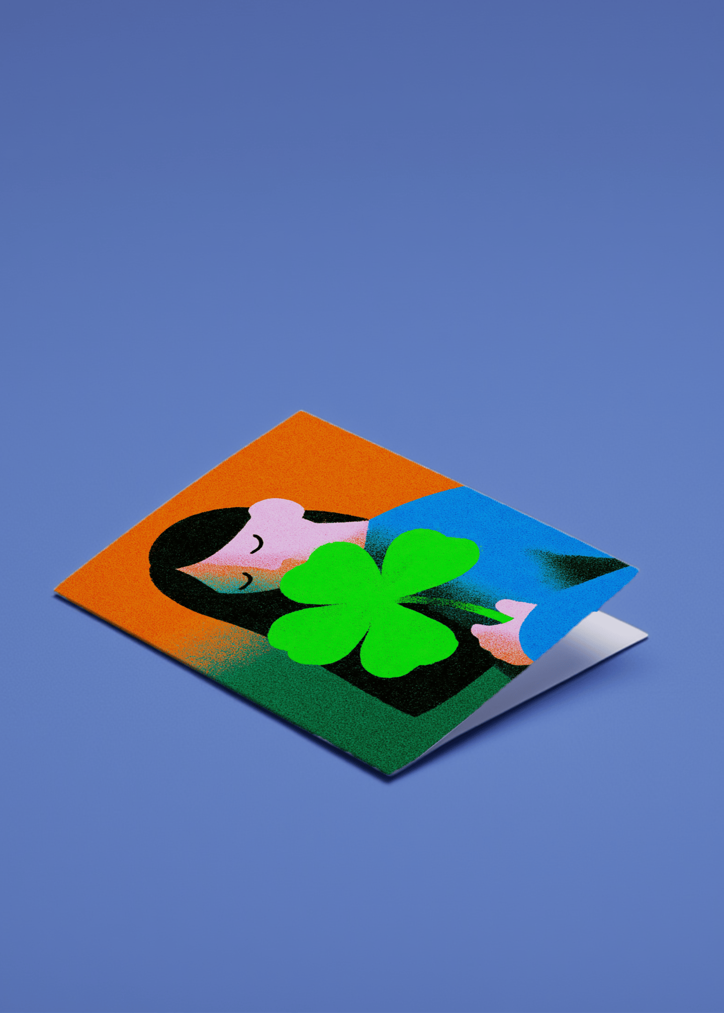 Lucky Charm Wishes Card mockup 1