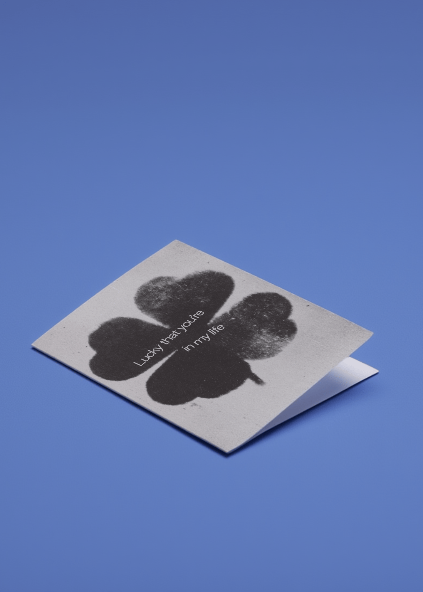Lucky to Have You Clover Card mockup 1