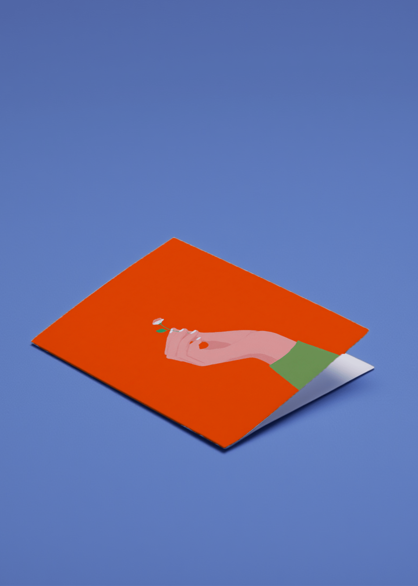 Delicate Blossom Greeting Card mockup 1