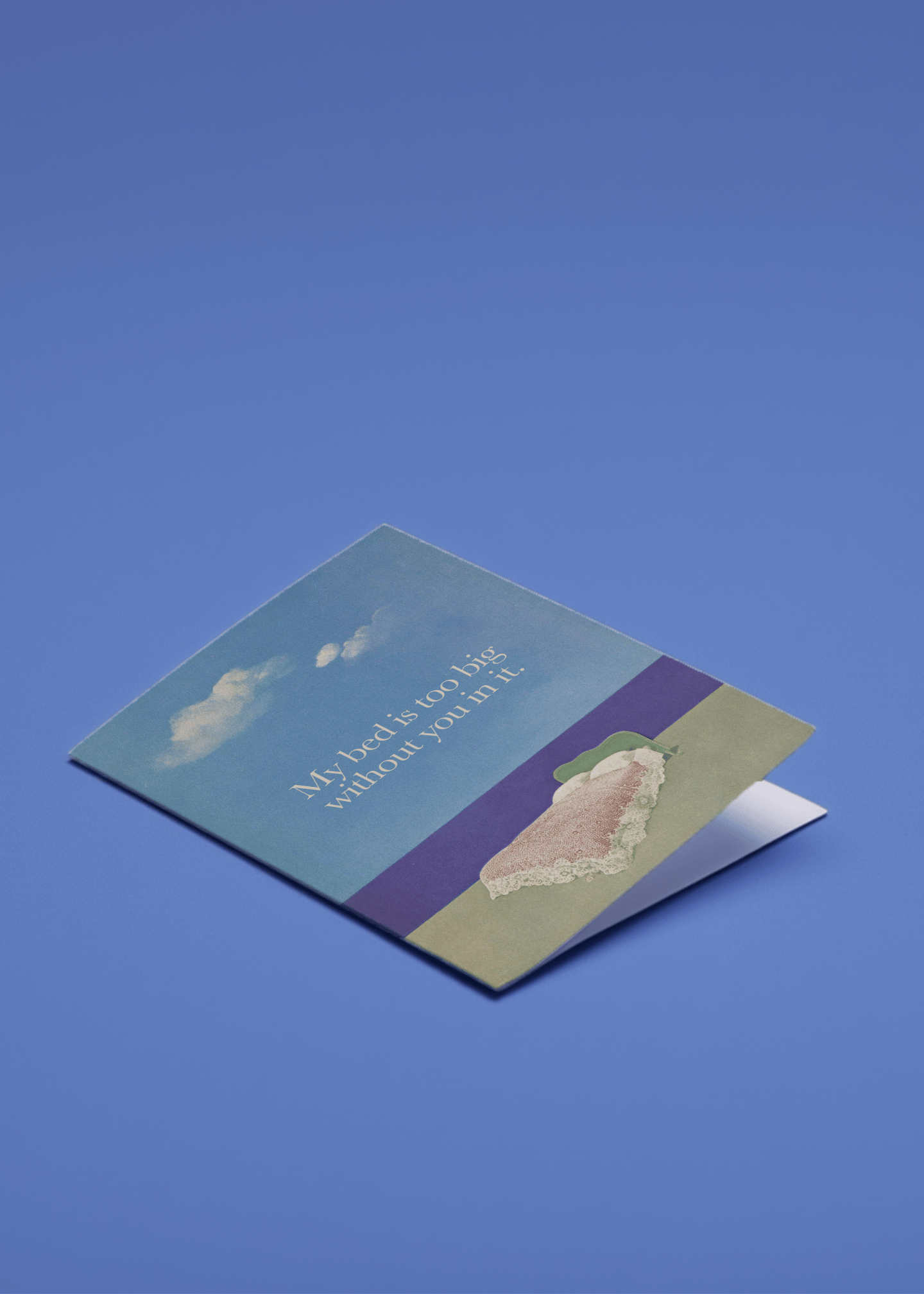 Missing You Bed Scene Card mockup 1