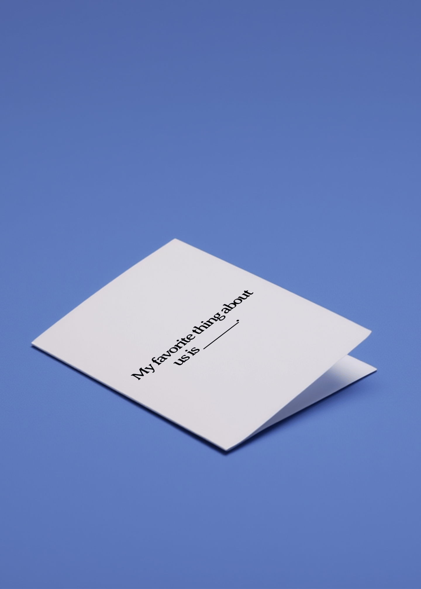 Our Favorite Thing Love Card mockup 1