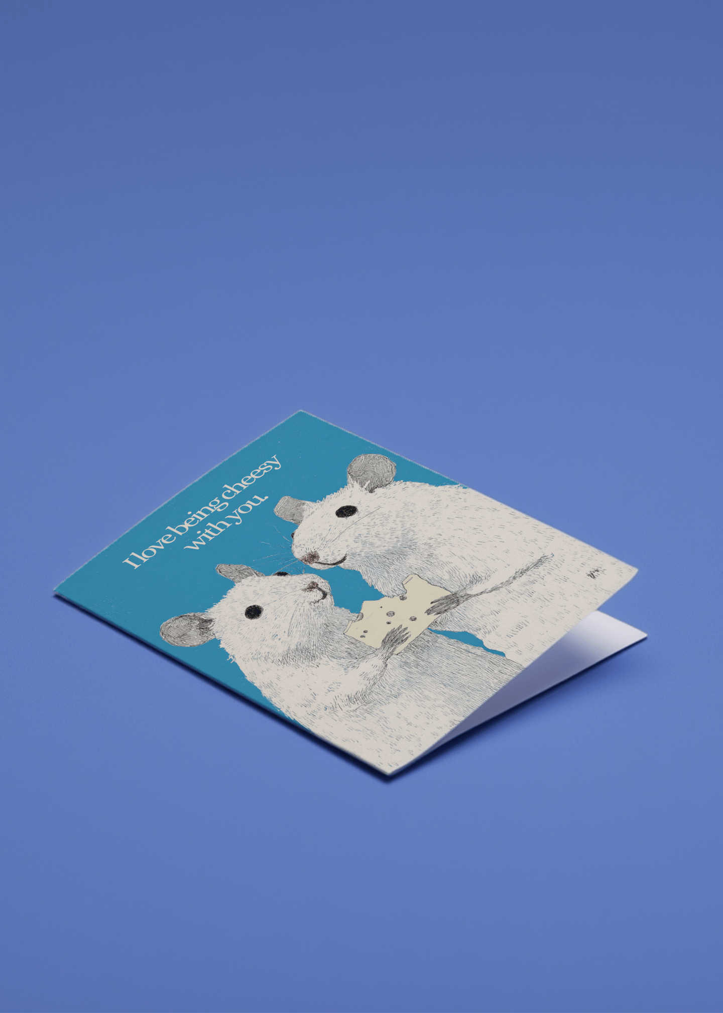 Cheesy Love Card mockup 1