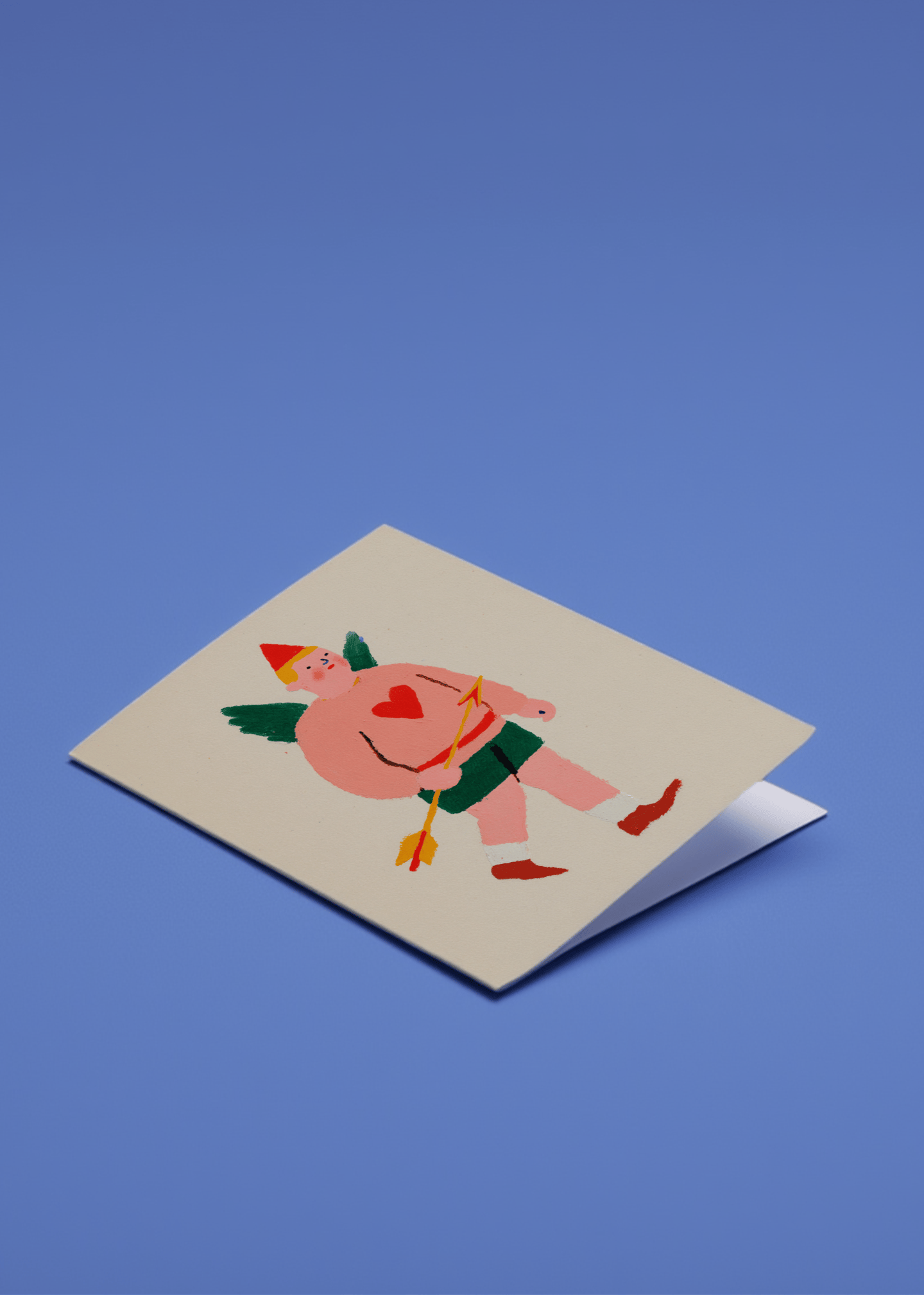 Whimsical Cupid Greeting Card mockup 1