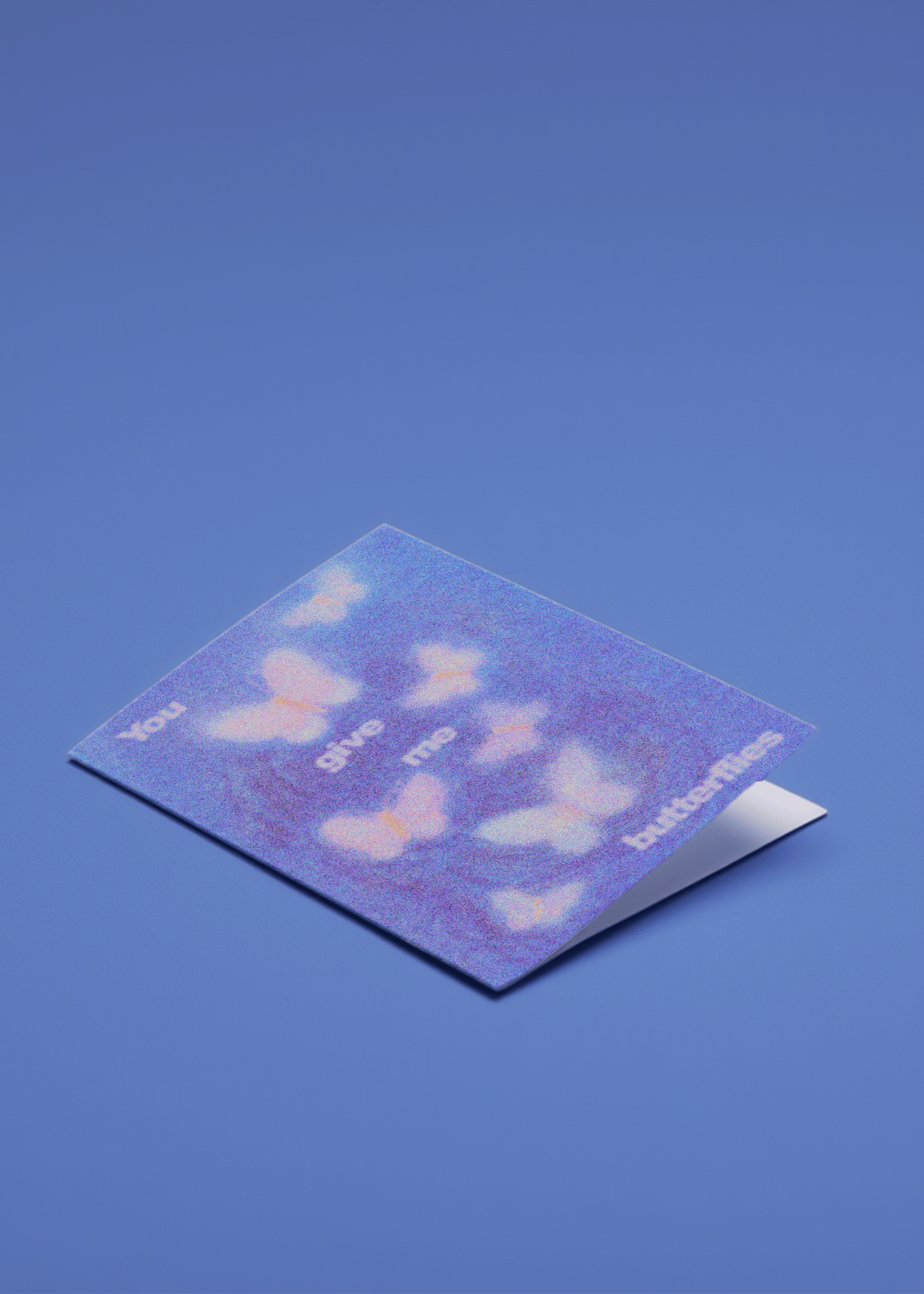 You Give Me Butterflies Card mockup 1