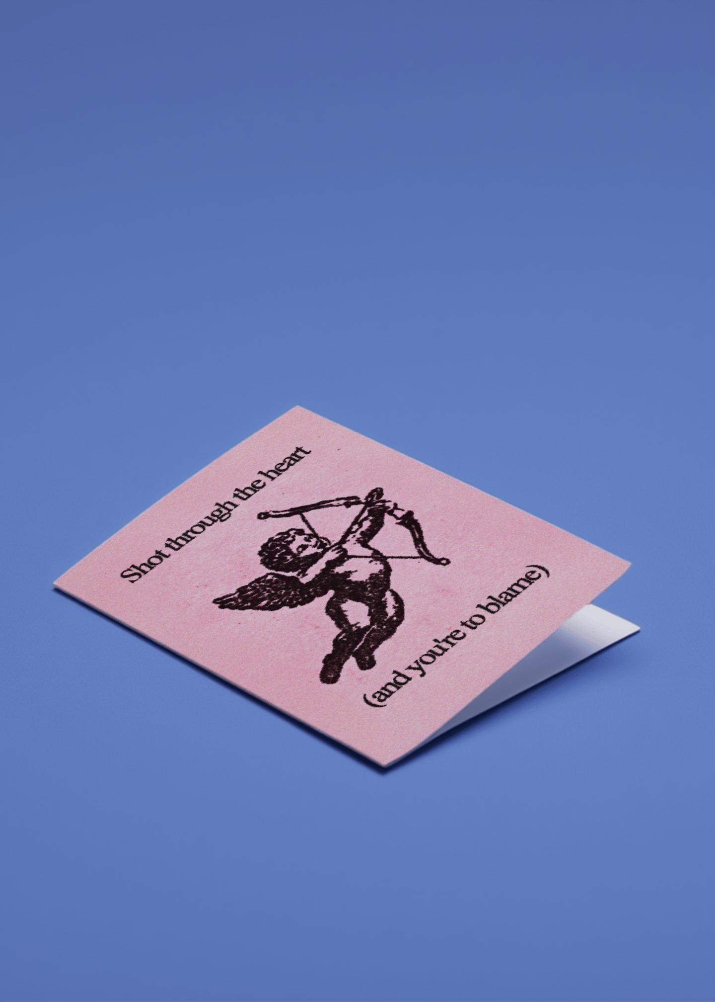 Cupid's Arrow Humor Card mockup 1