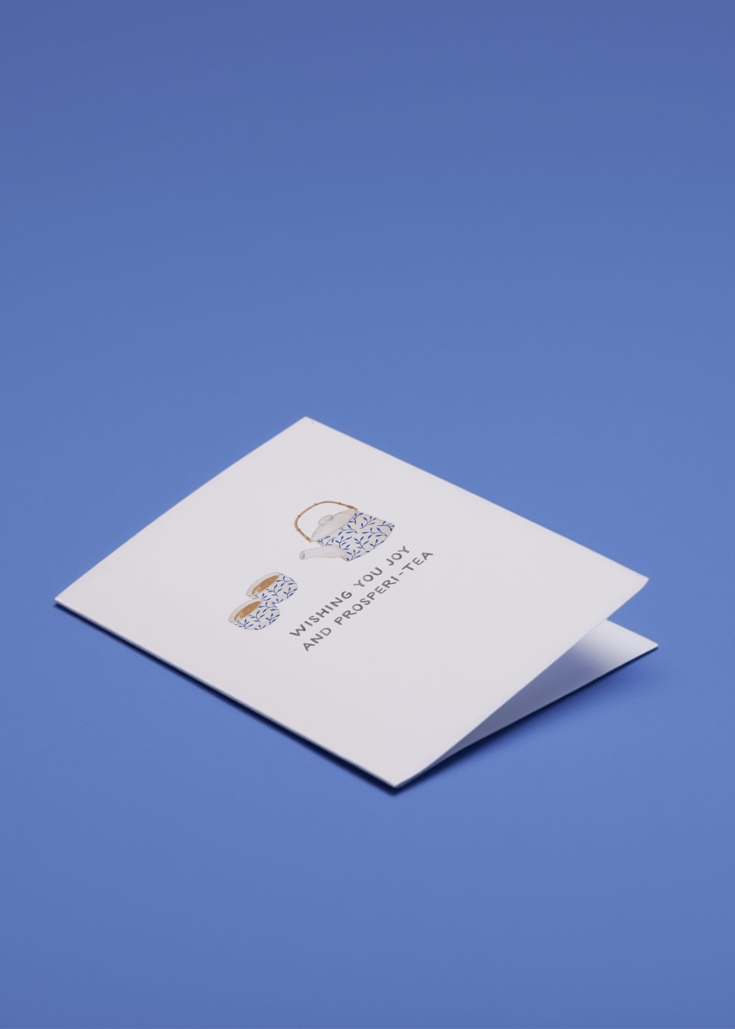 Joyful Prosperi-tea Greeting Card mockup 1
