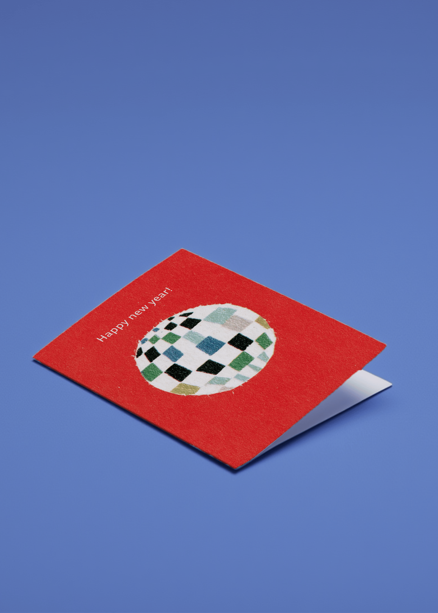 Festive New Year Wishes Card mockup 1