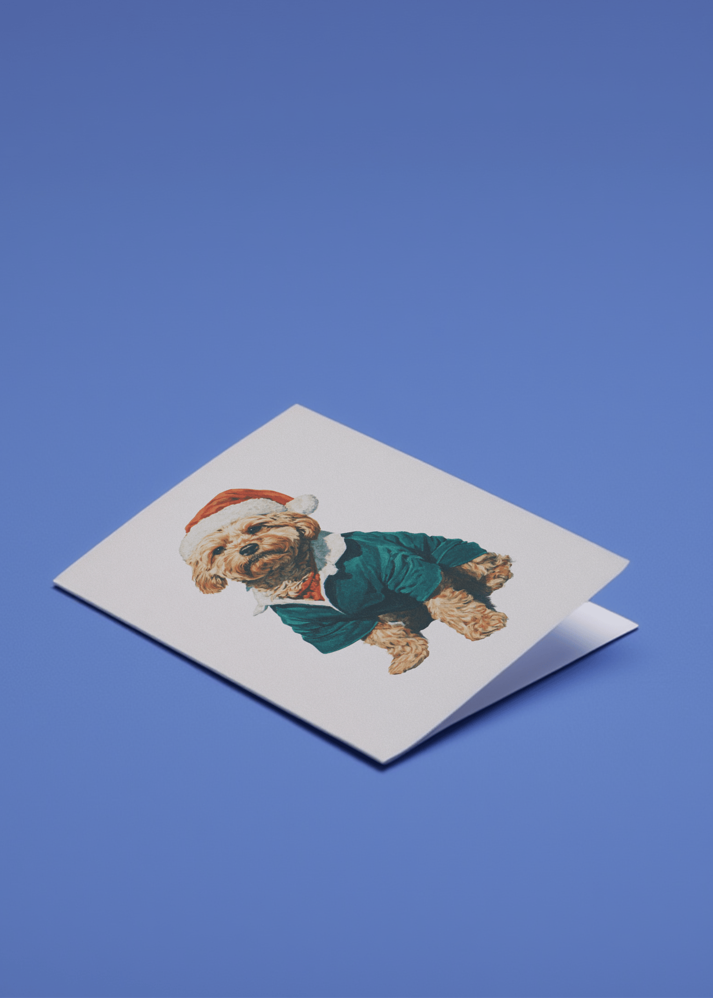 Festive Pooch Holiday Card mockup 1