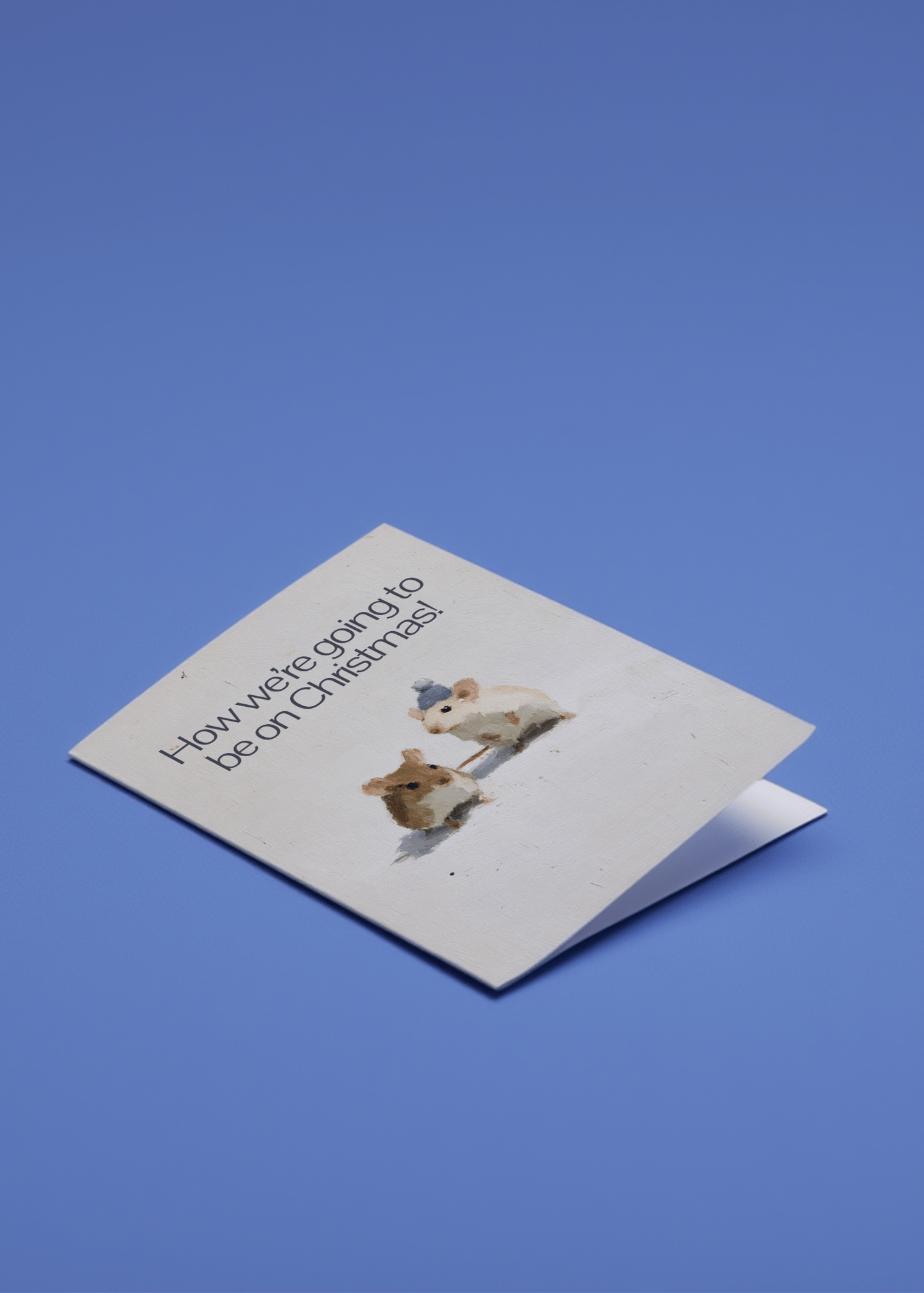 Playful Mice Christmas Card mockup 1