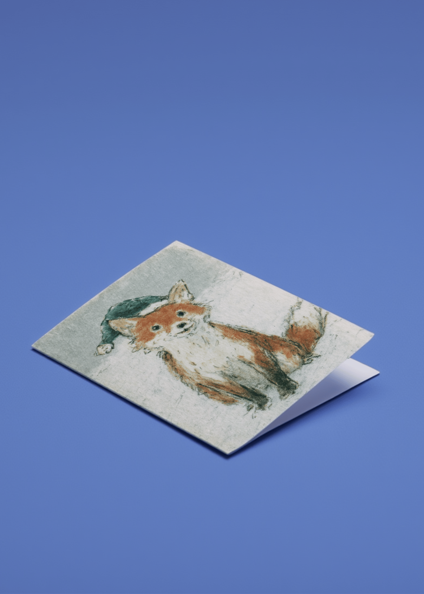 Festive Fox Holiday Card mockup 1