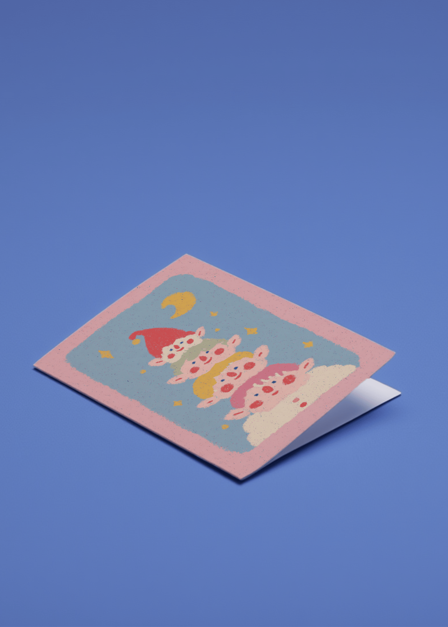 Whimsical Elves Holiday Card mockup 1