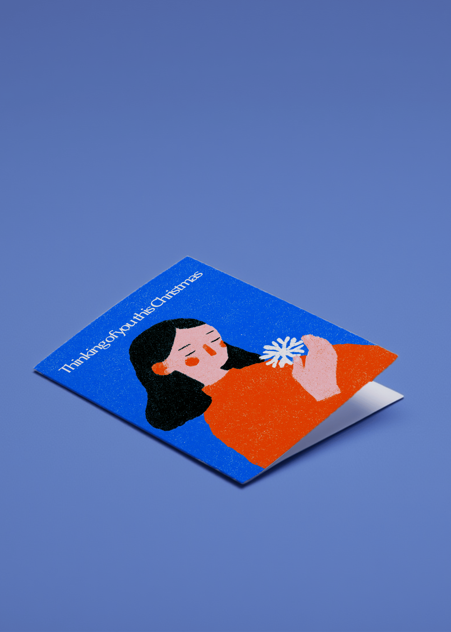 Warm Christmas Thoughts Card mockup 1