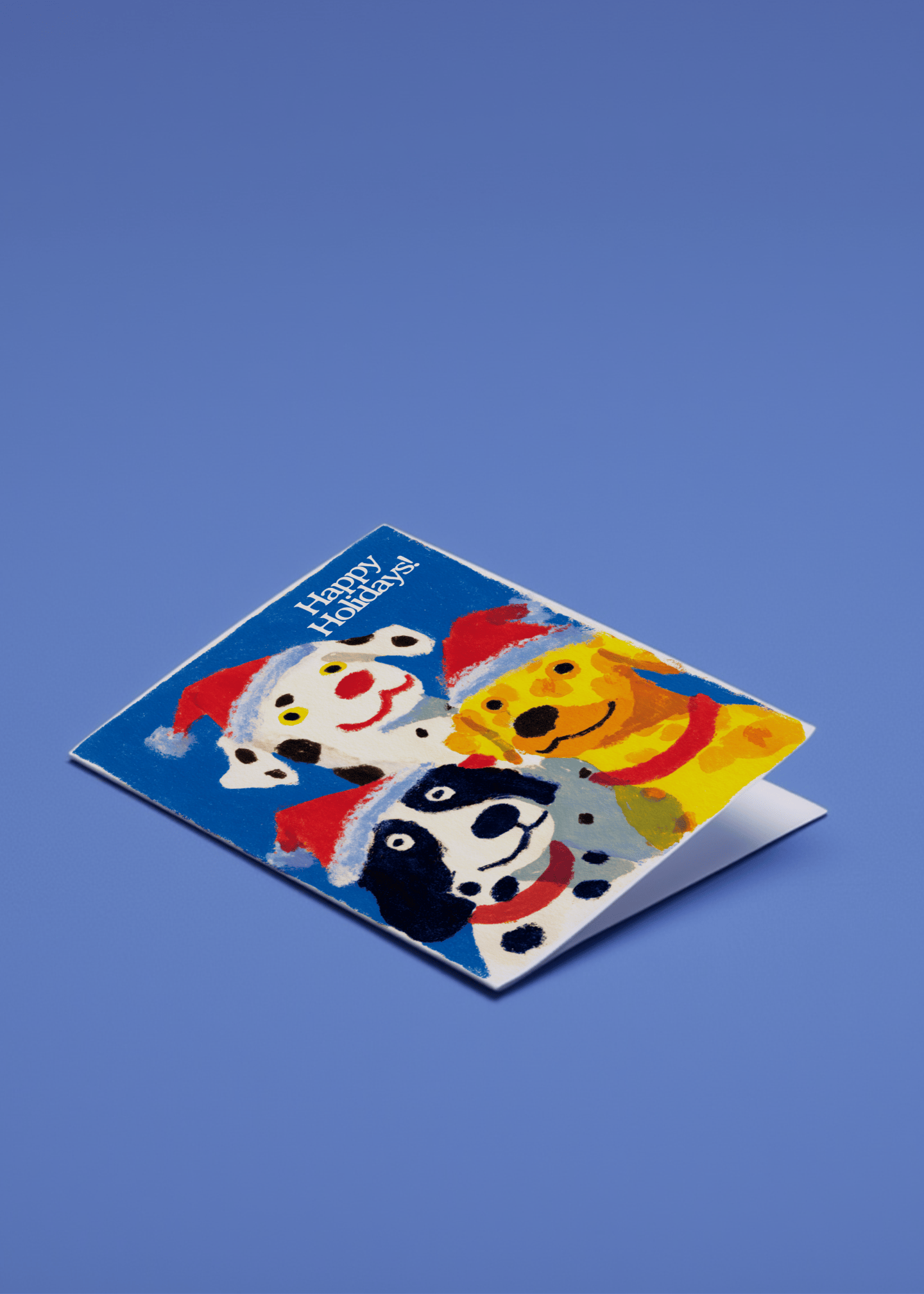 Festive Holiday Dogs Card mockup 1