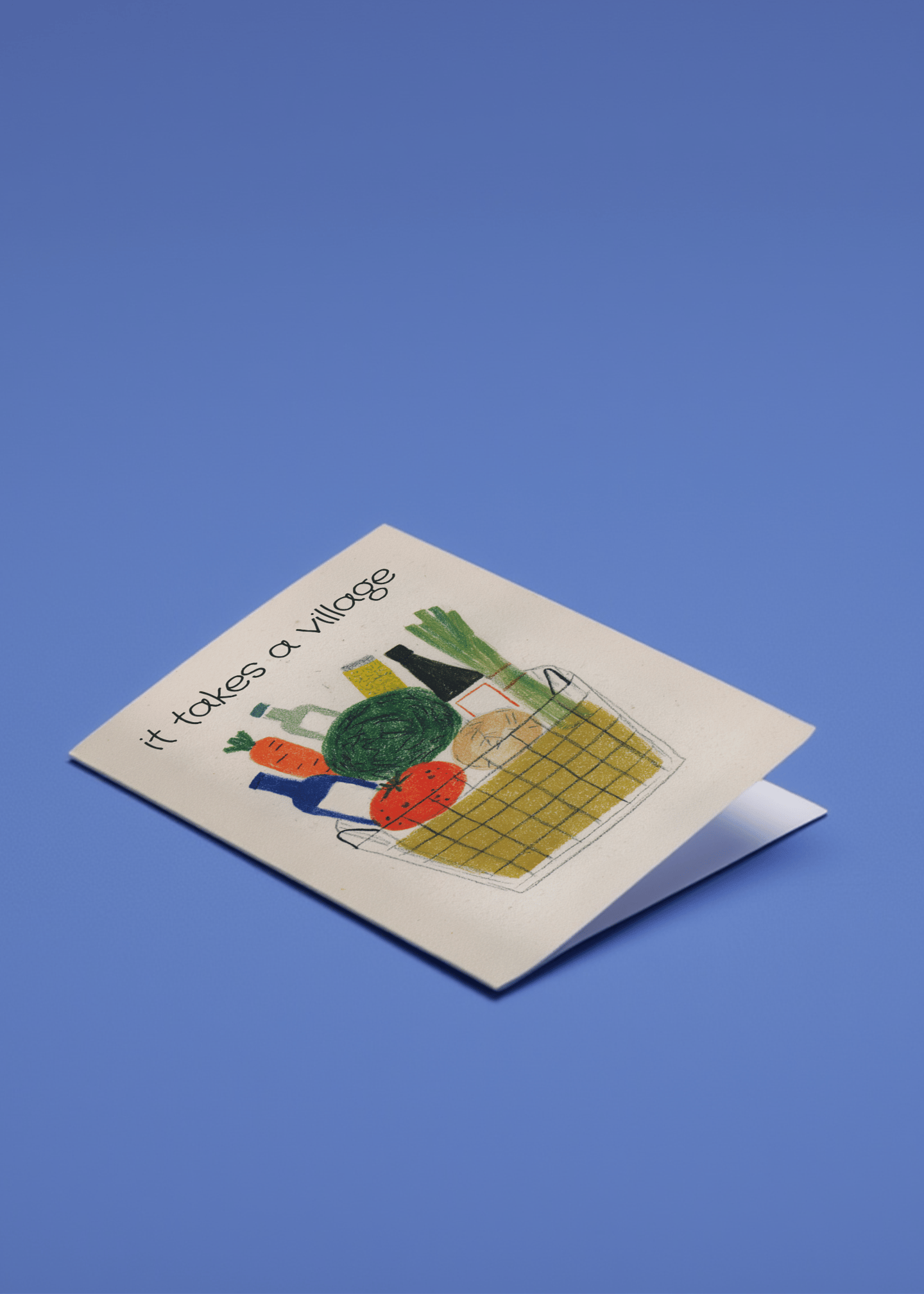 Village Support Thank You Card mockup 1