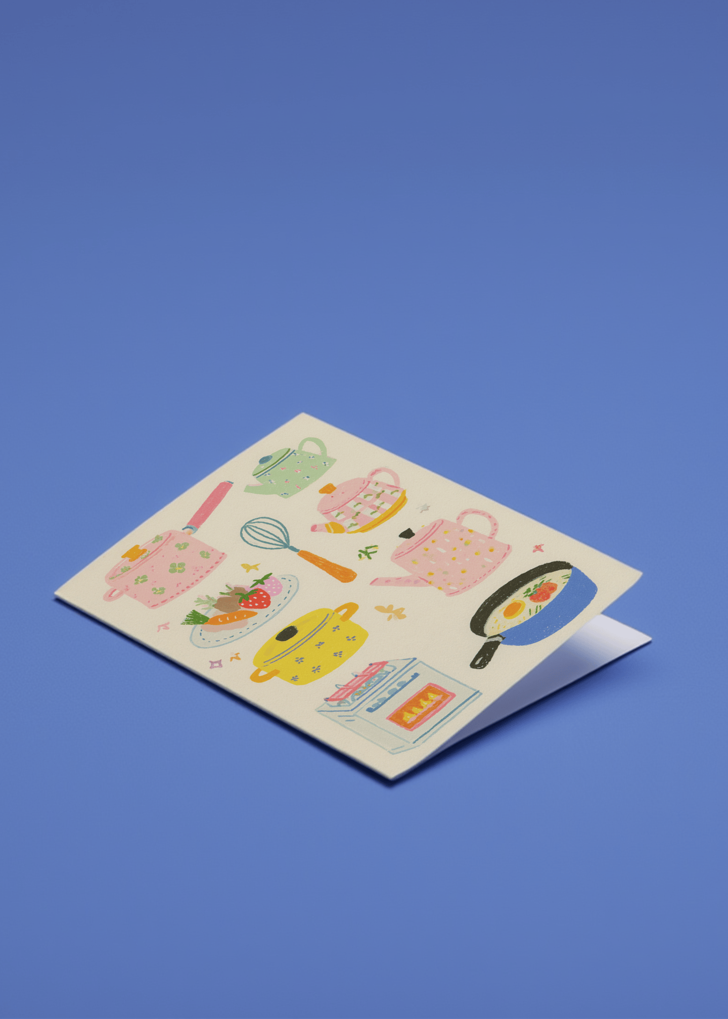 Whimsical Kitchen Charm Card mockup 1