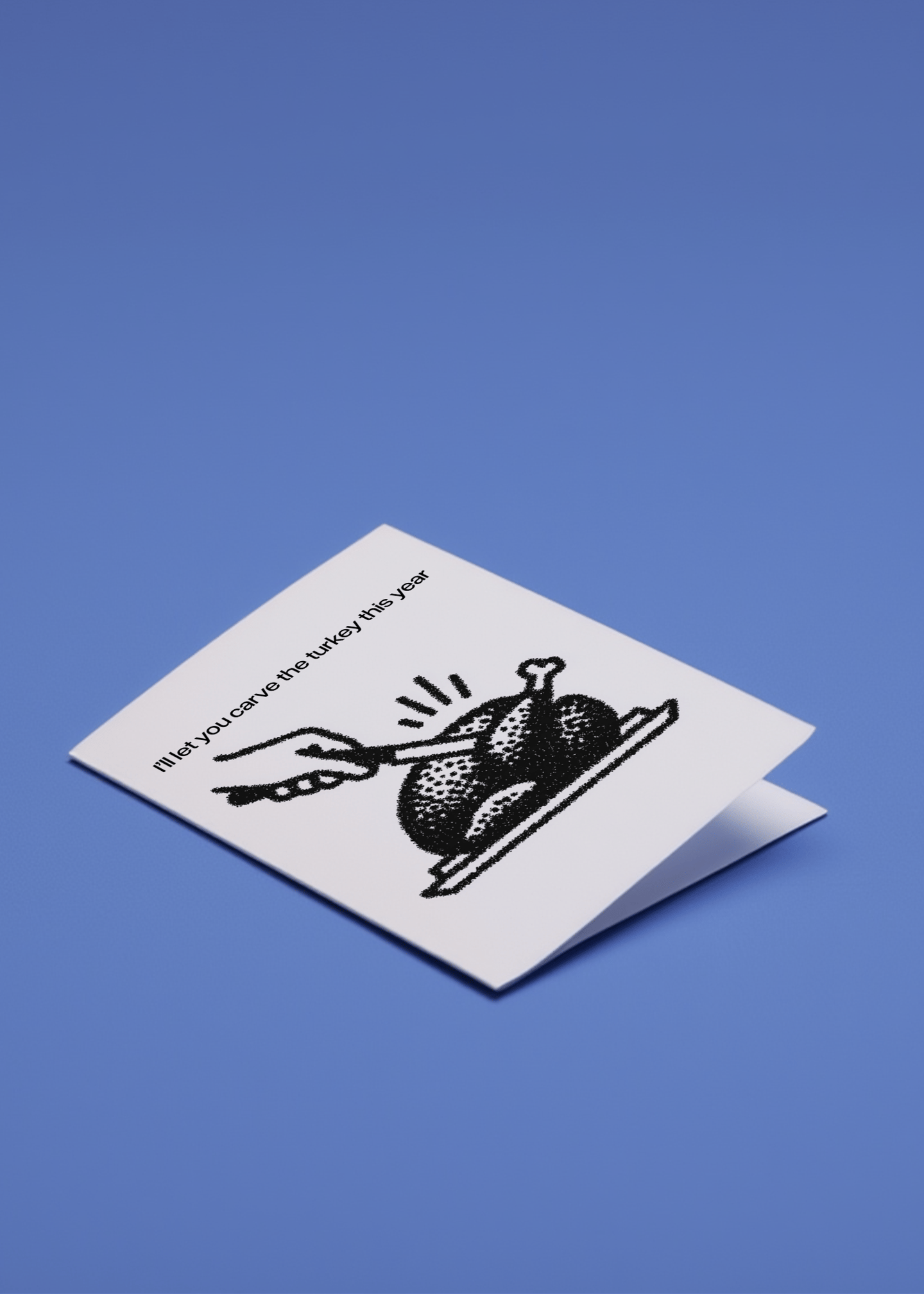 Turkey Time Humor Card mockup 1