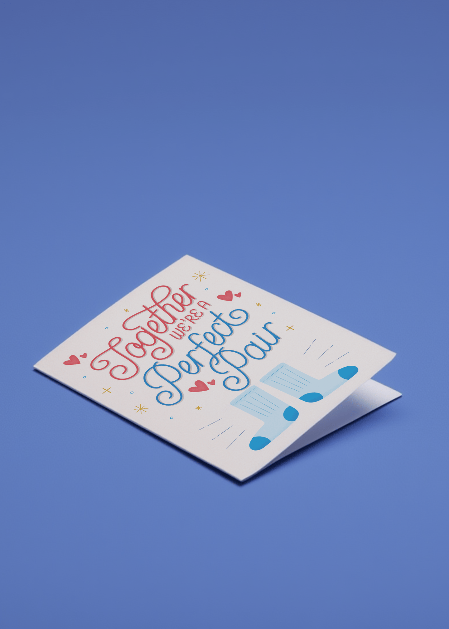 Perfect Pair Love Card mockup 1