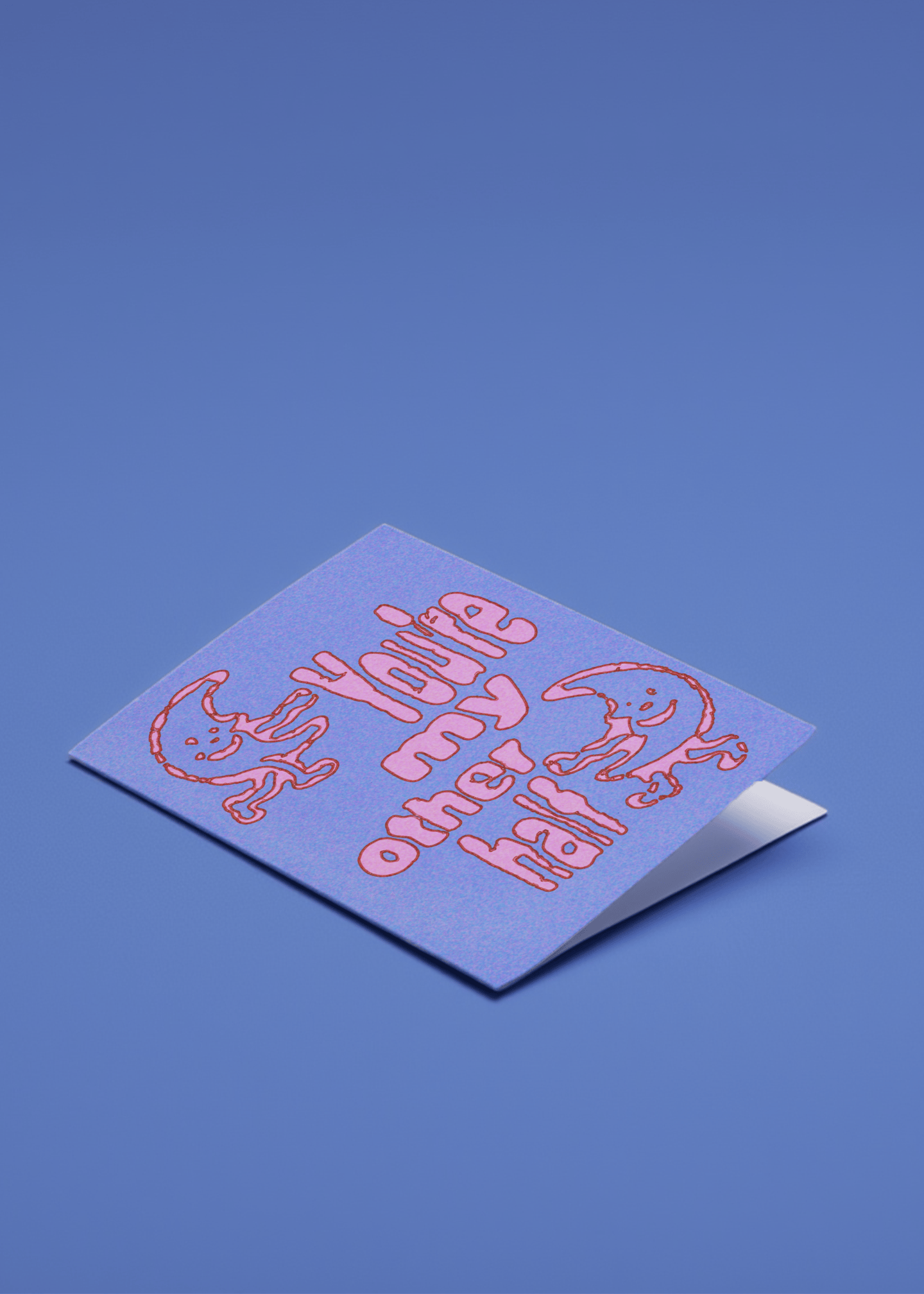 You're My Other Half Card mockup 1