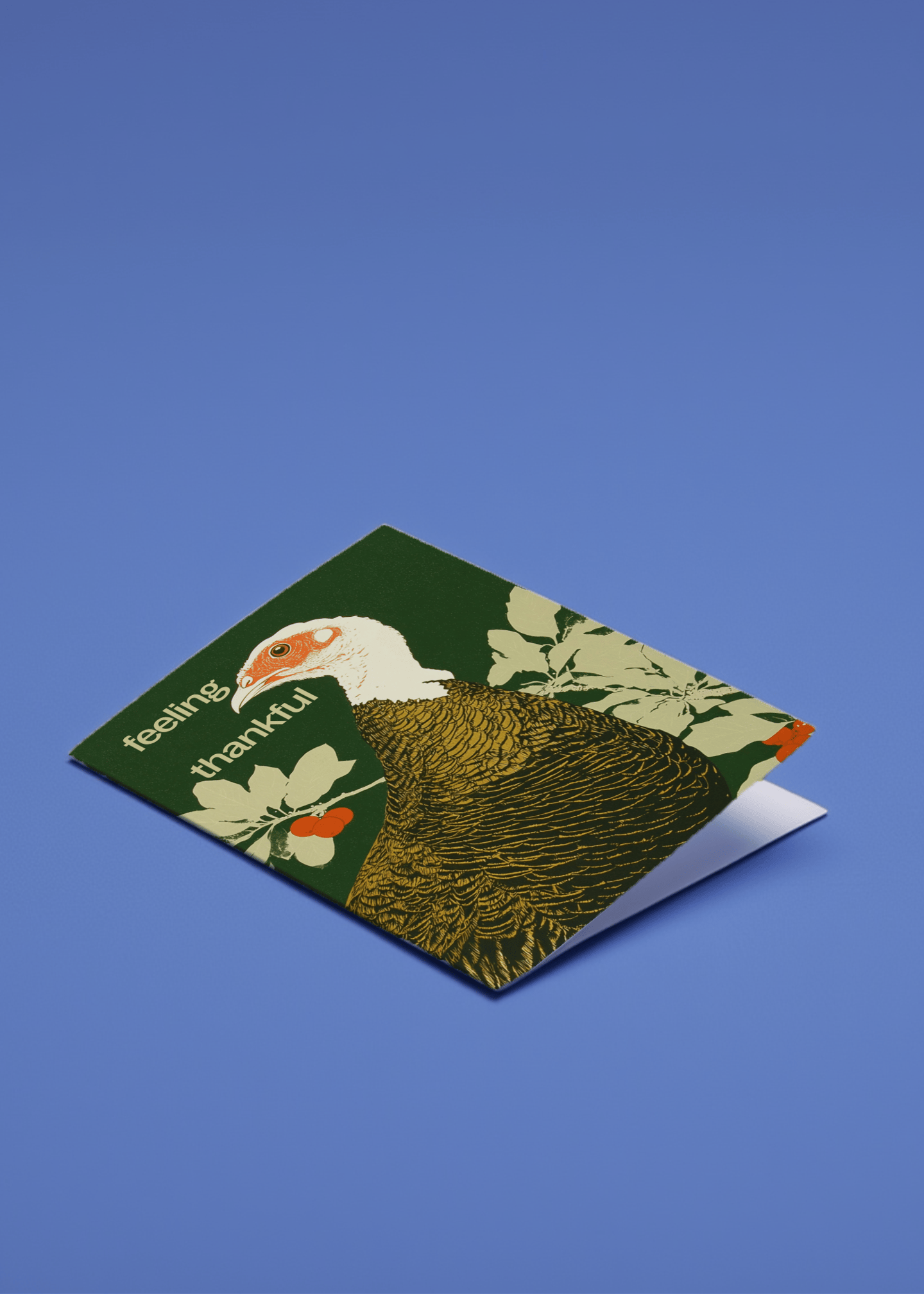 Feeling Thankful Turkey Card mockup 1