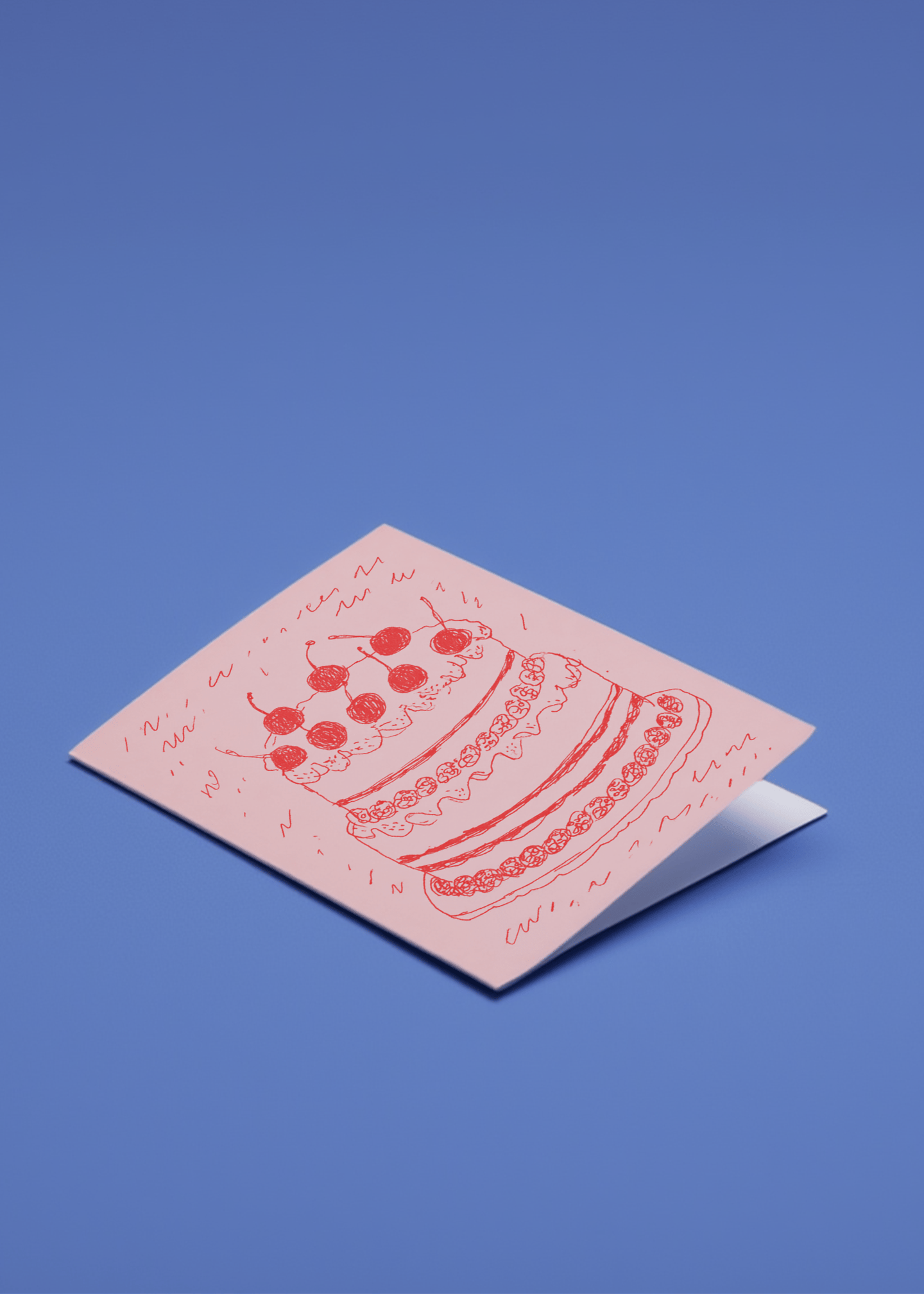 Cherry Delight Celebration Card mockup 1