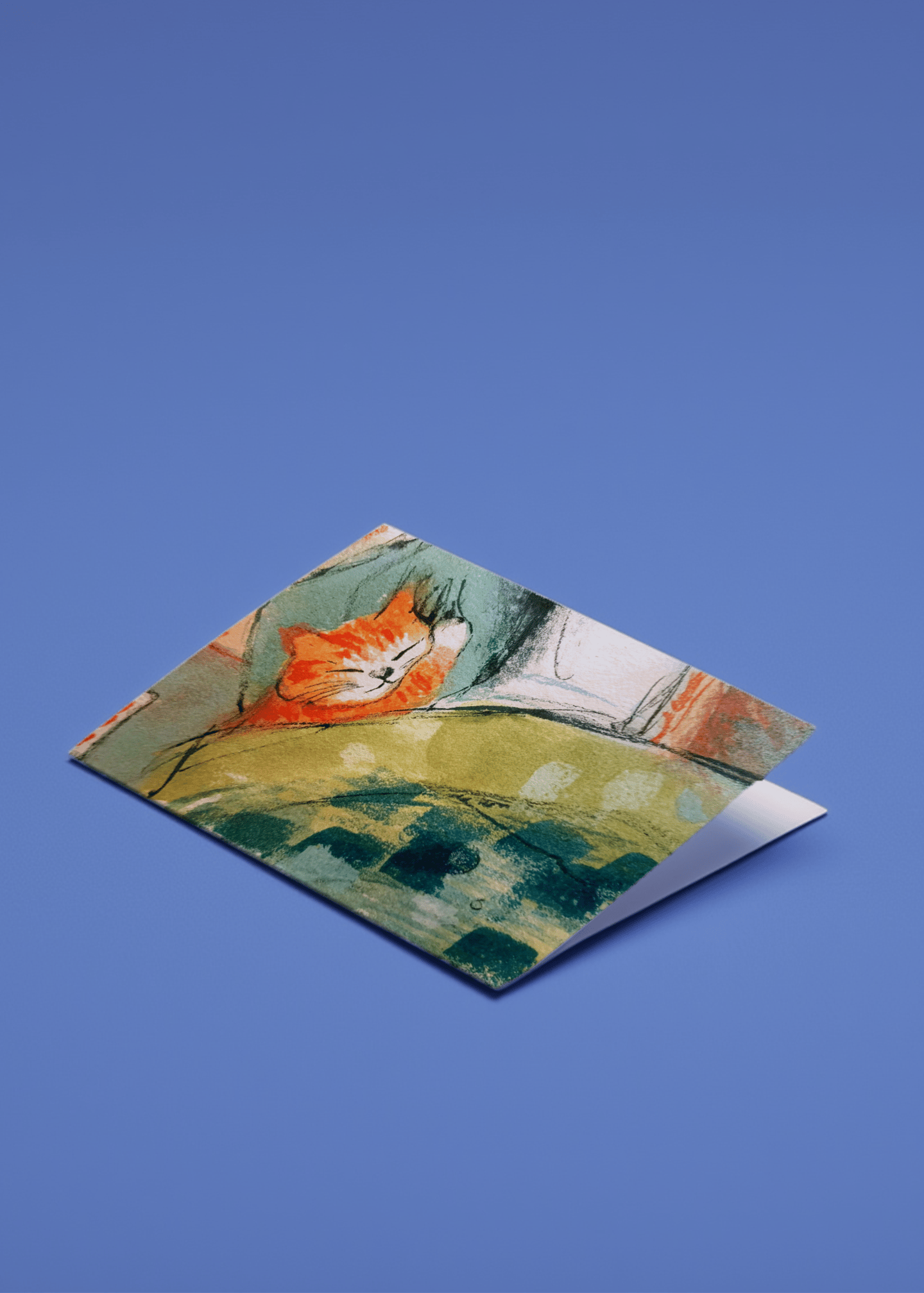 Cozy Cat Nap Greetings mockup 1