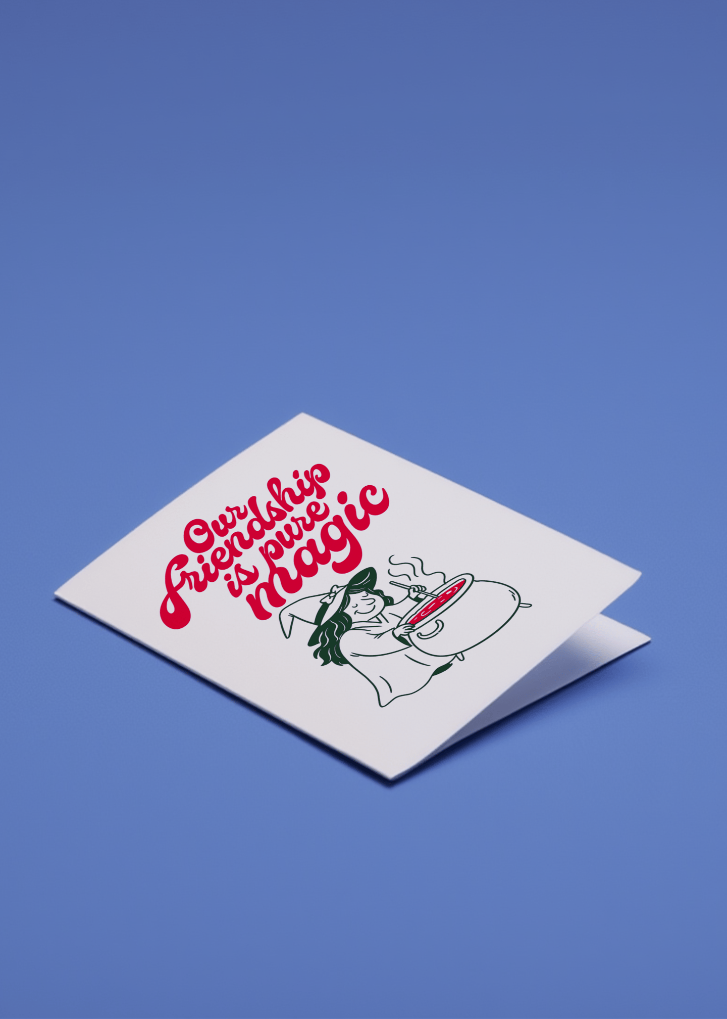 Magical Friendship Greeting Card mockup 1