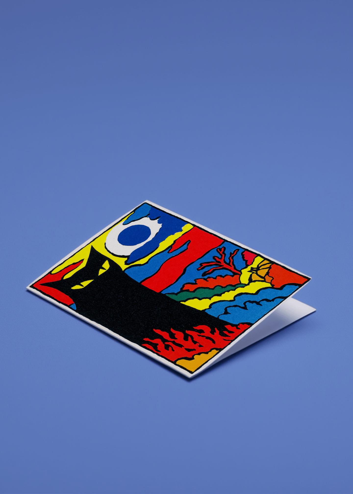Mystical Cat Fantasy Card mockup 1