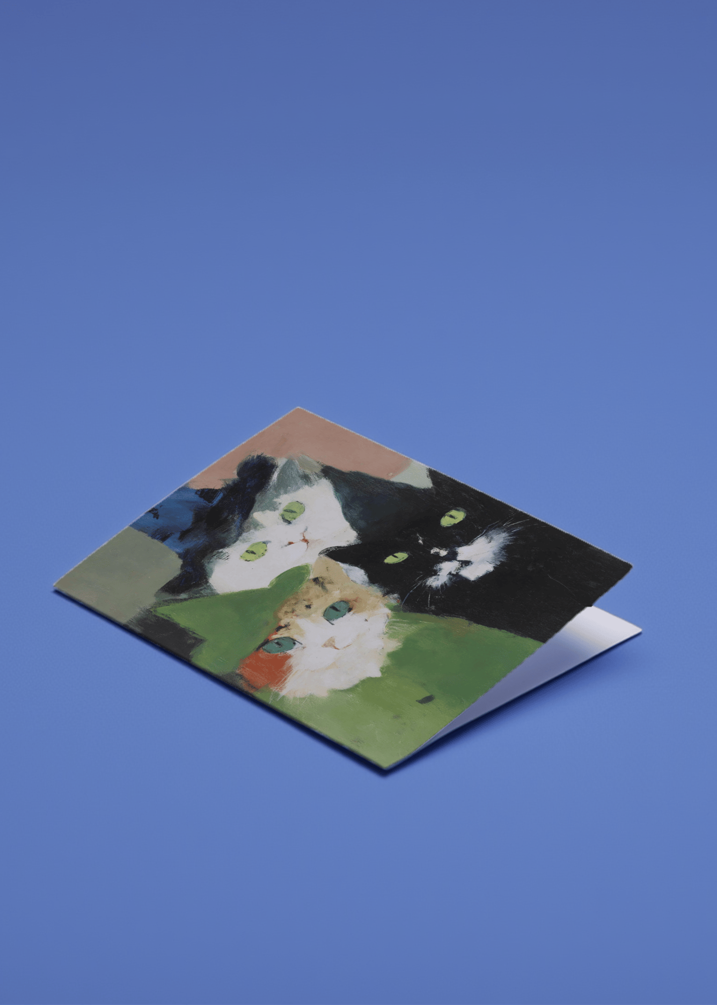 Charming Cat Trio Card mockup 1