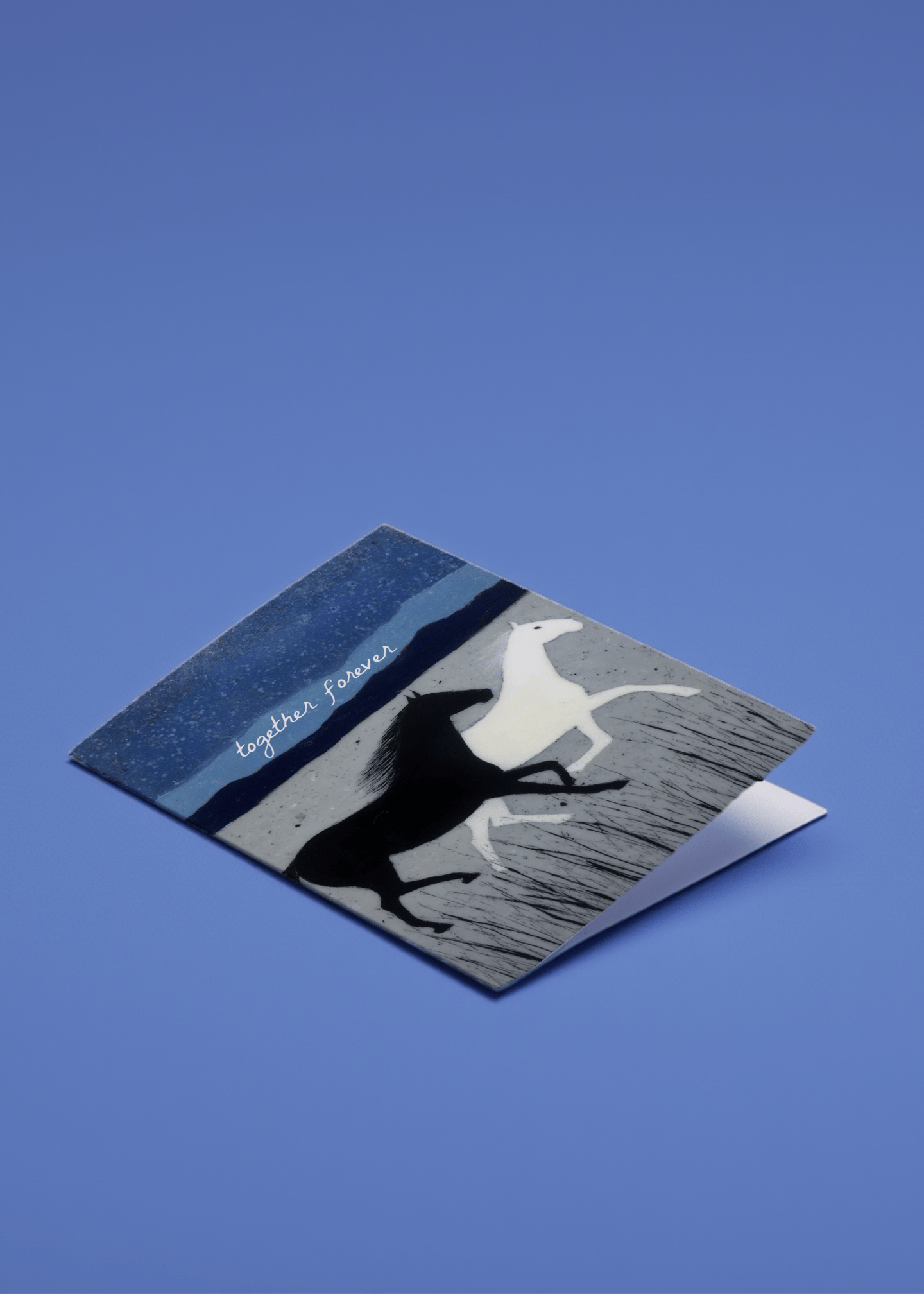 Together Forever Horse Card mockup 1