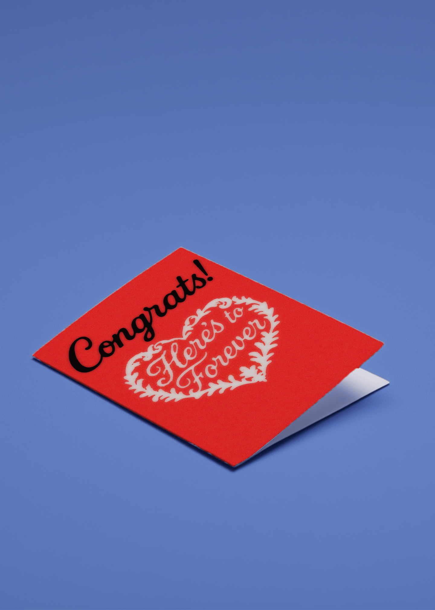 Congrats Here’s to Forever Card mockup 1