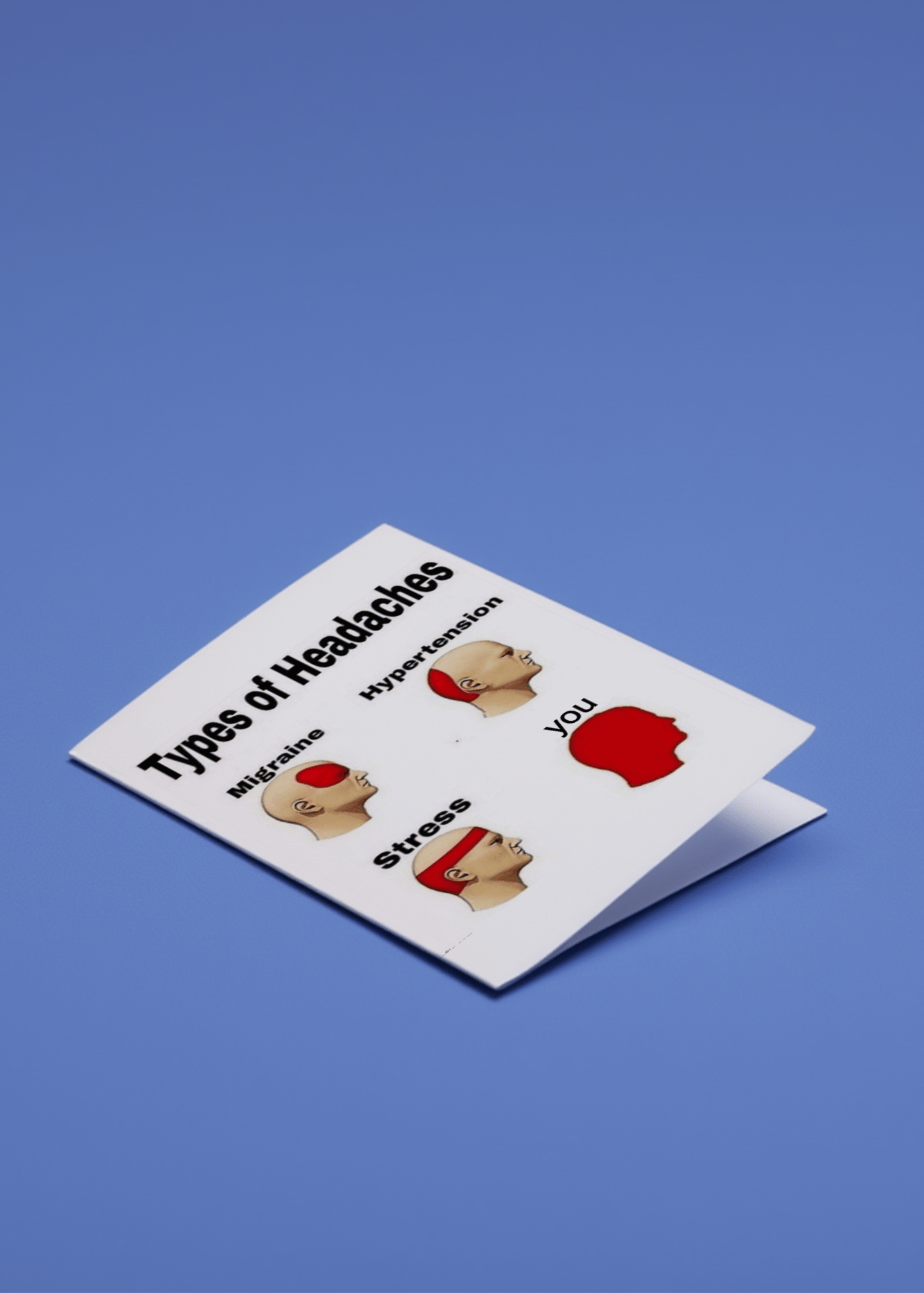You're the Headache Card mockup 1