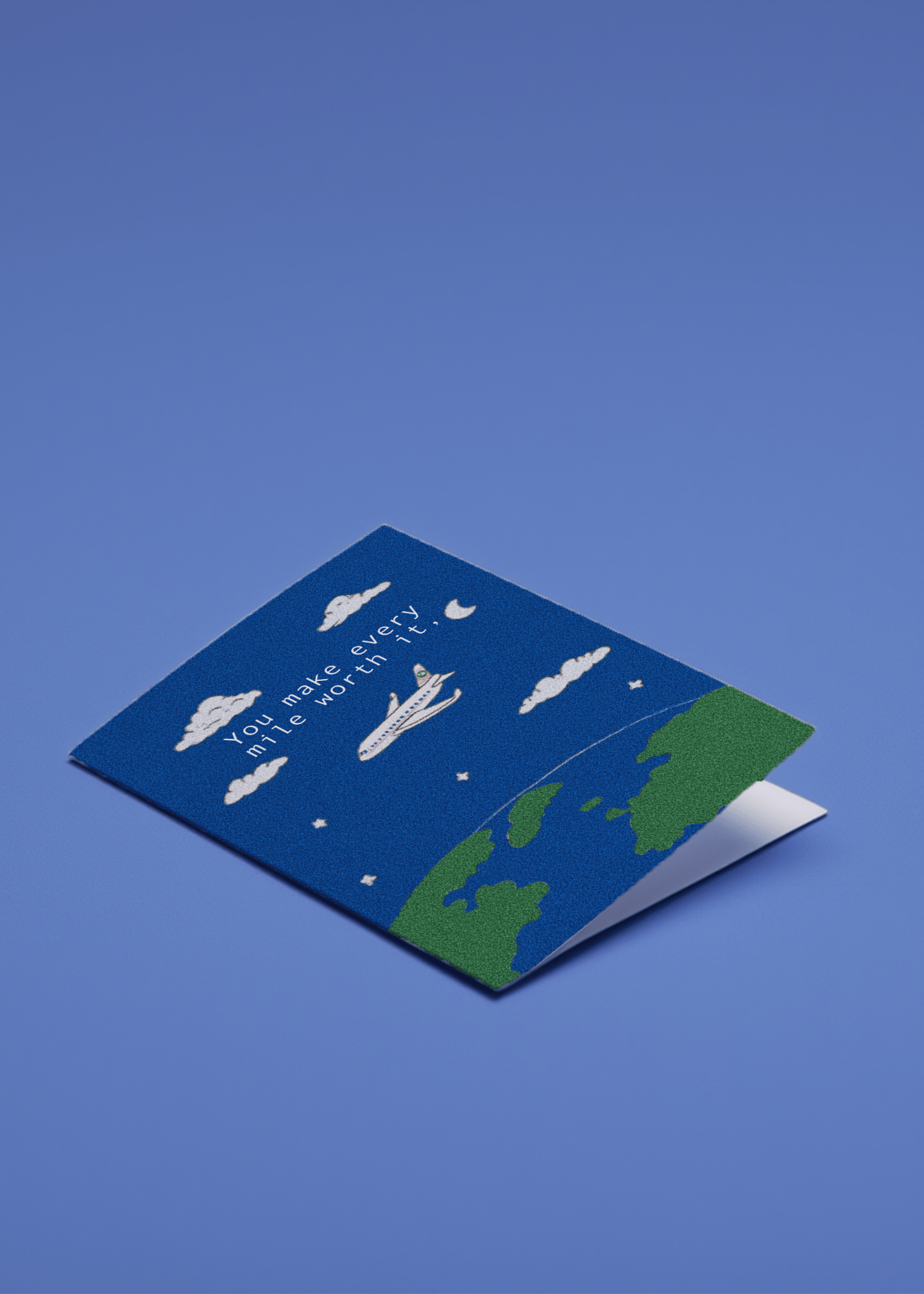 Every Mile Worth It Airplane Card mockup 1