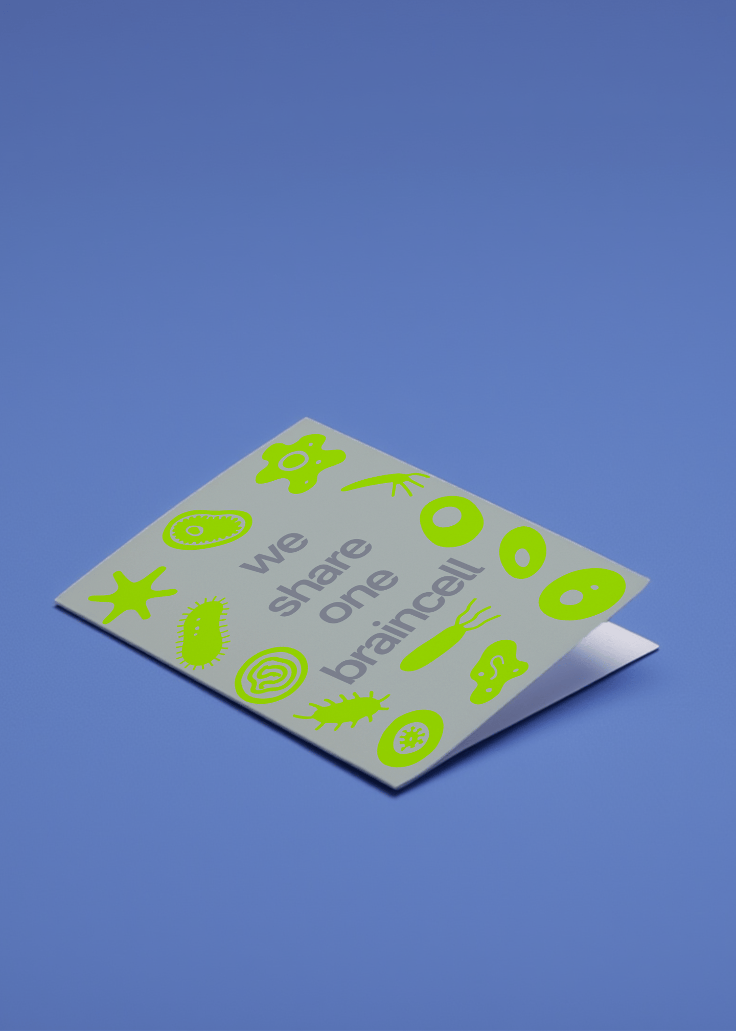 We Share One Braincell Card mockup 1