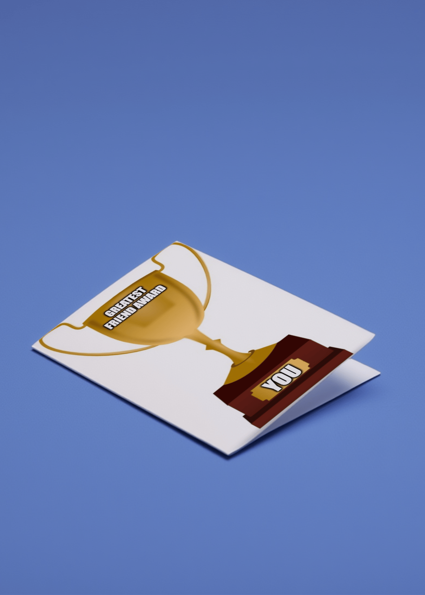 Greatest Friend Award Card mockup 1