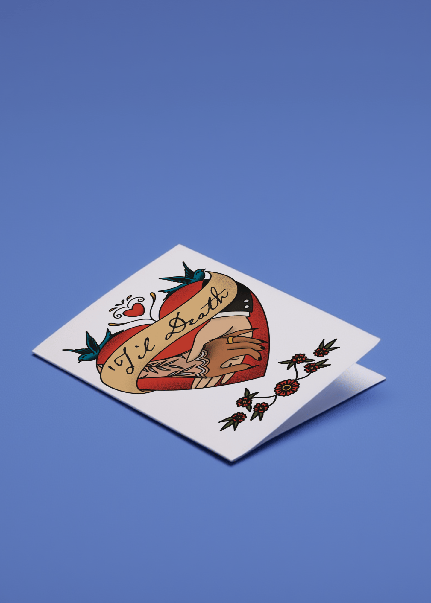 Til Death Love Card mockup 1