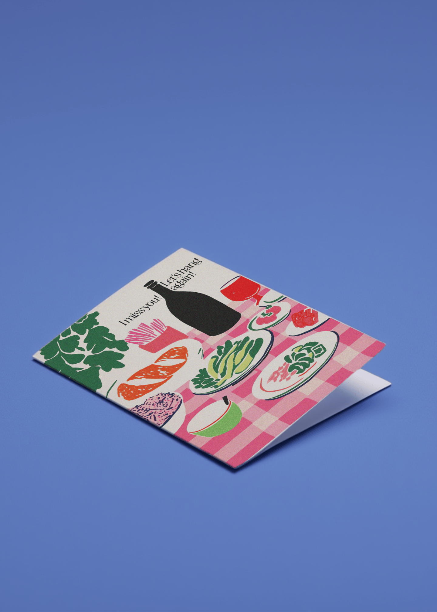 I Miss You Let’s Hang Card mockup 1