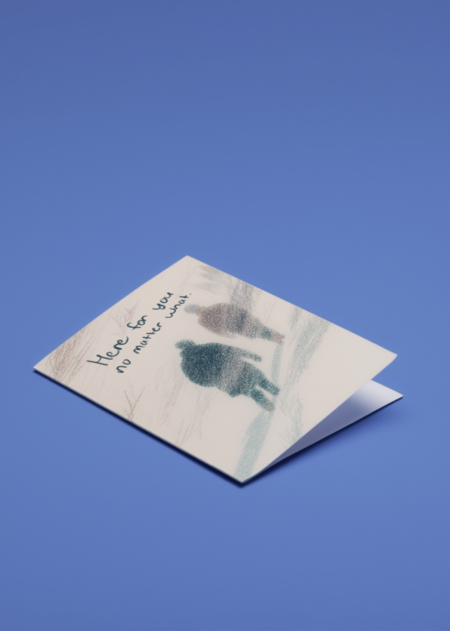 Here for You No Matter What Card mockup 1