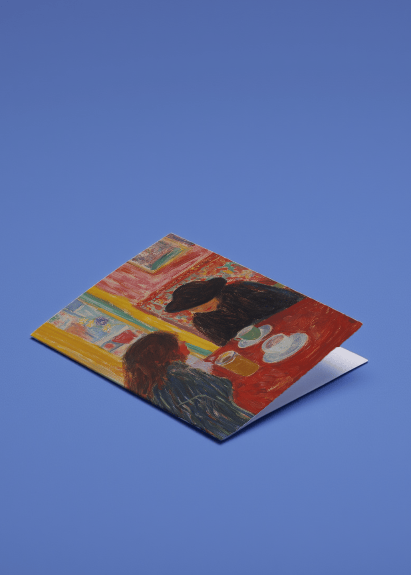 Café Conversation Friendship Card mockup 1