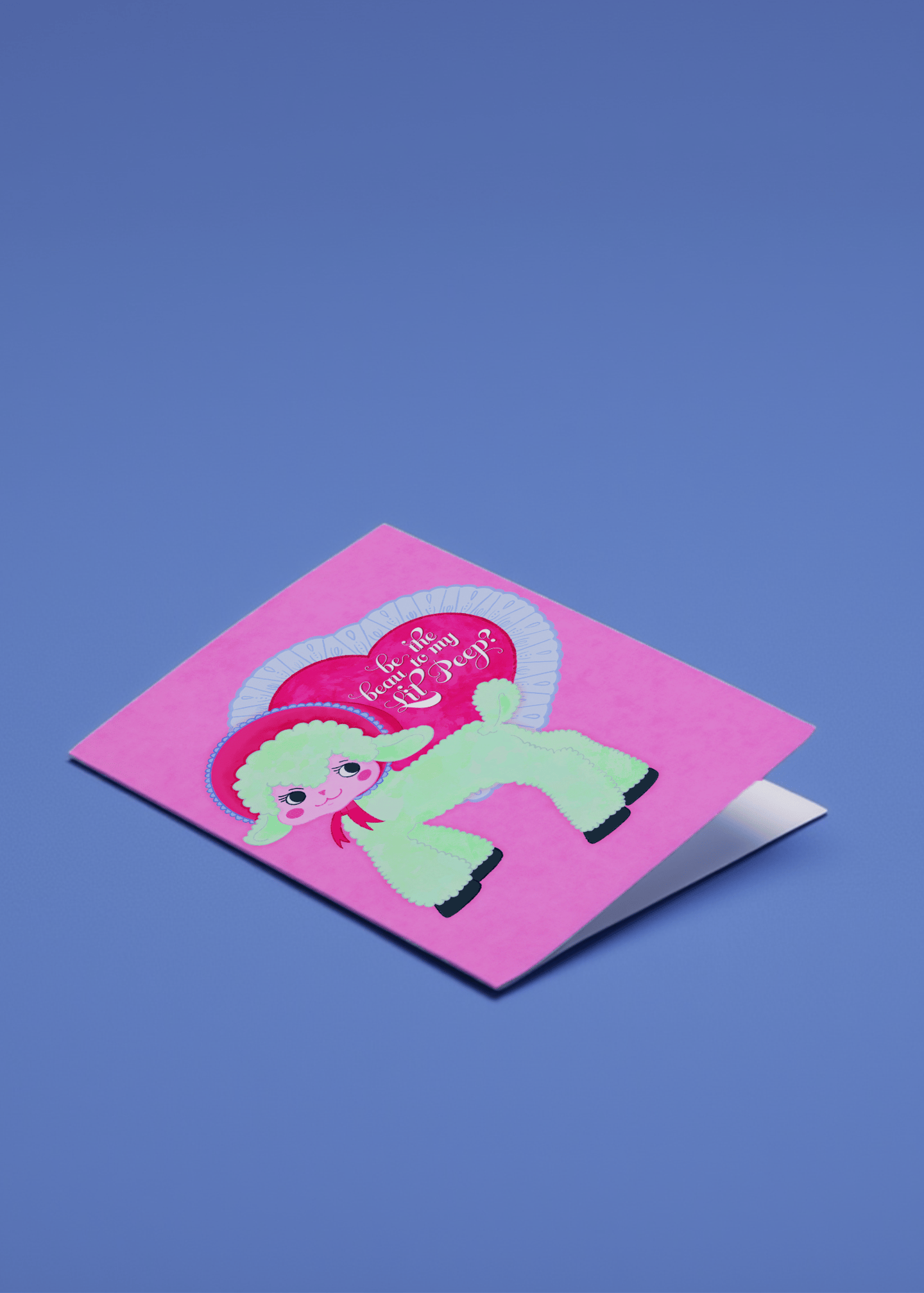 Be the Beau to My Lil Peep? Card mockup 1