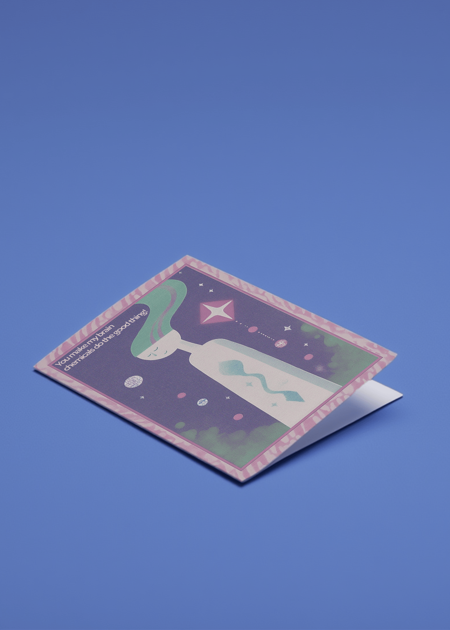 Brain Chemicals Love Card mockup 1