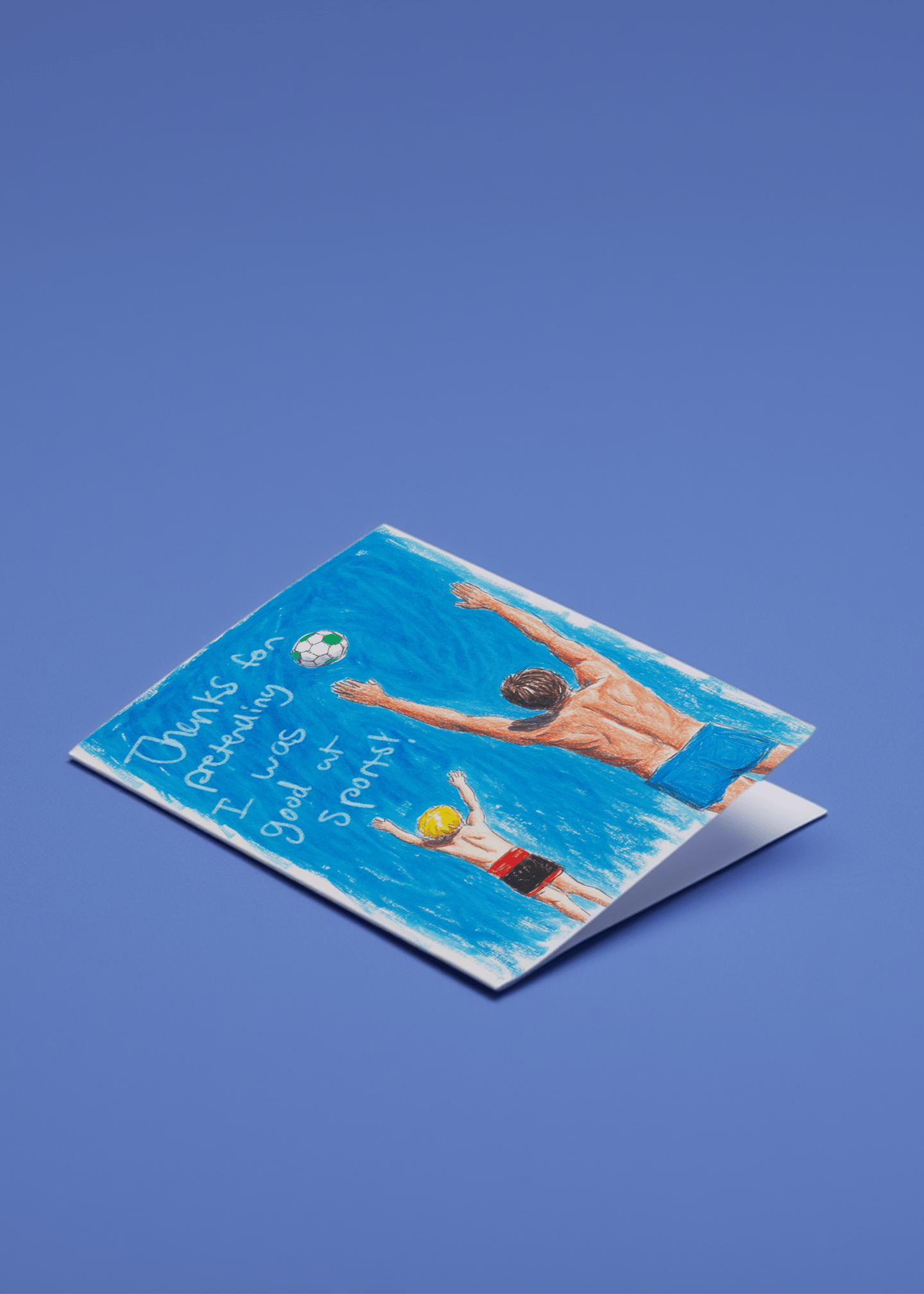 Thanks for Pretending I Was Good at Sports Card mockup 1