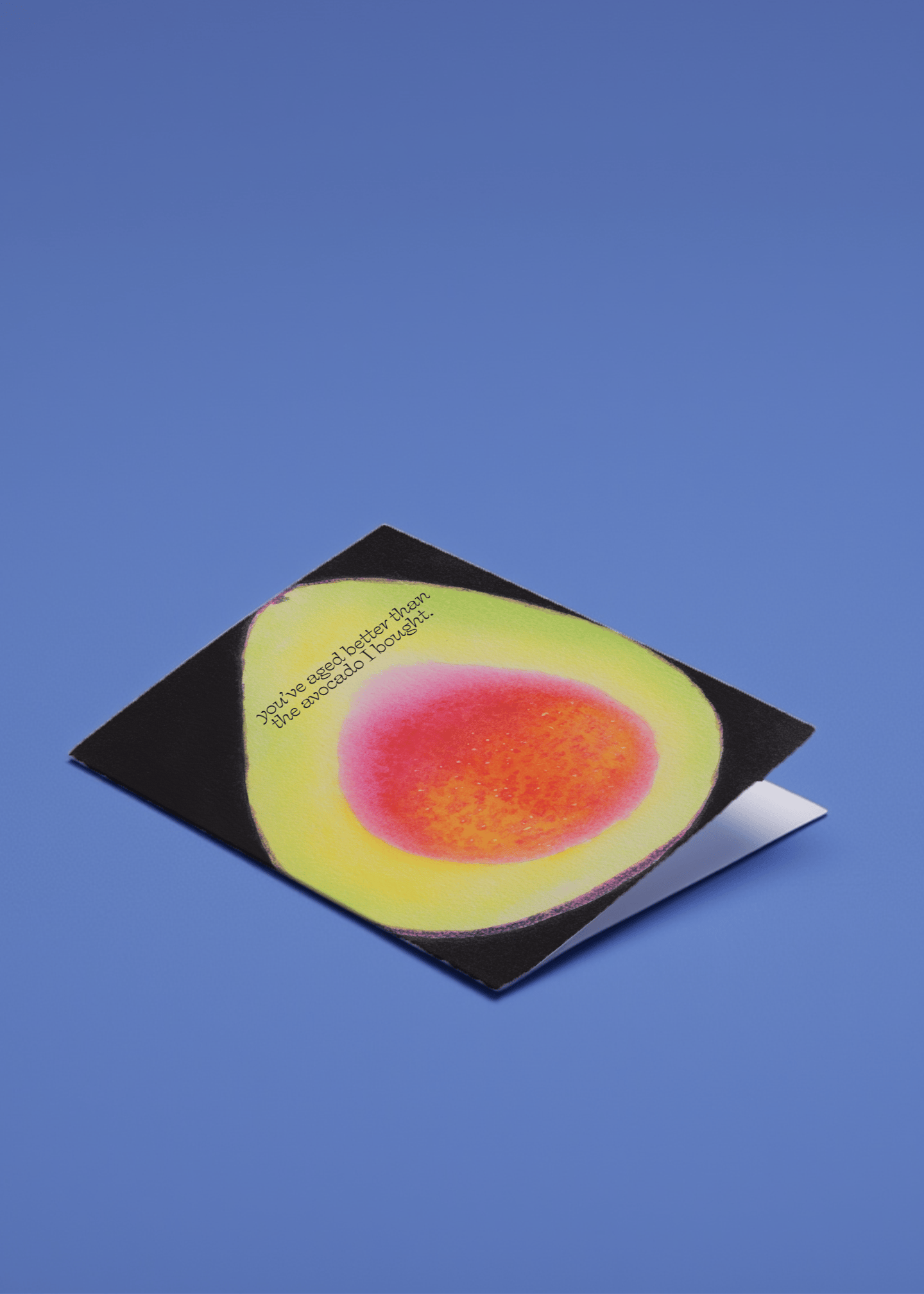 Aged Better Than Avocado Birthday Card mockup 1