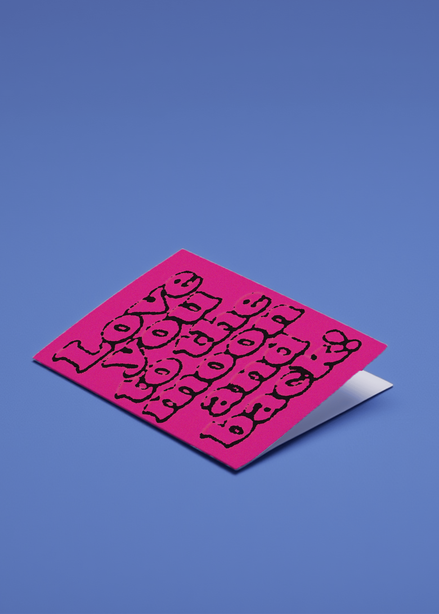 Love You to the Moon and Back Card mockup 1