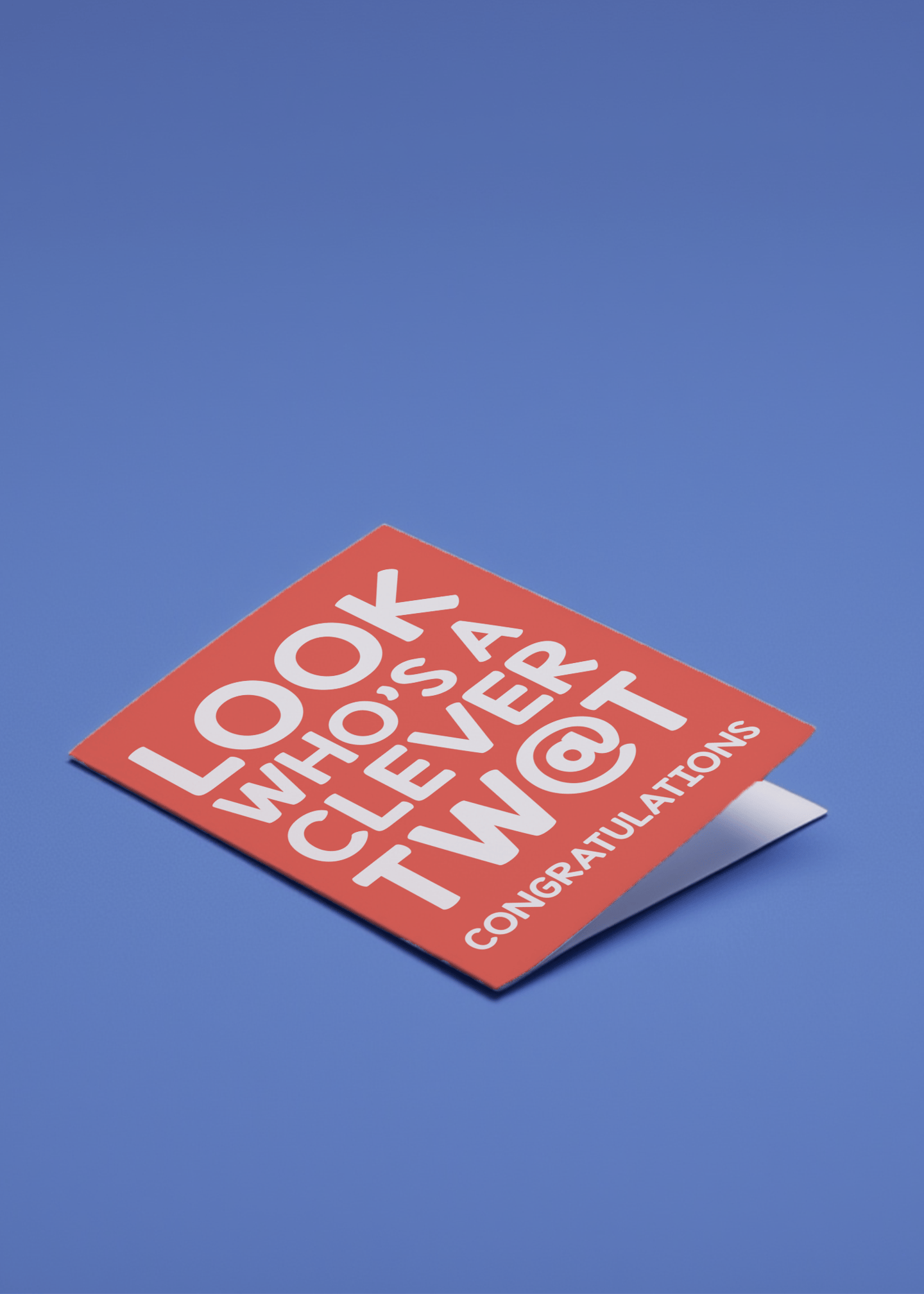 Look Who’s a Clever Tw@t Graduation Card mockup 1